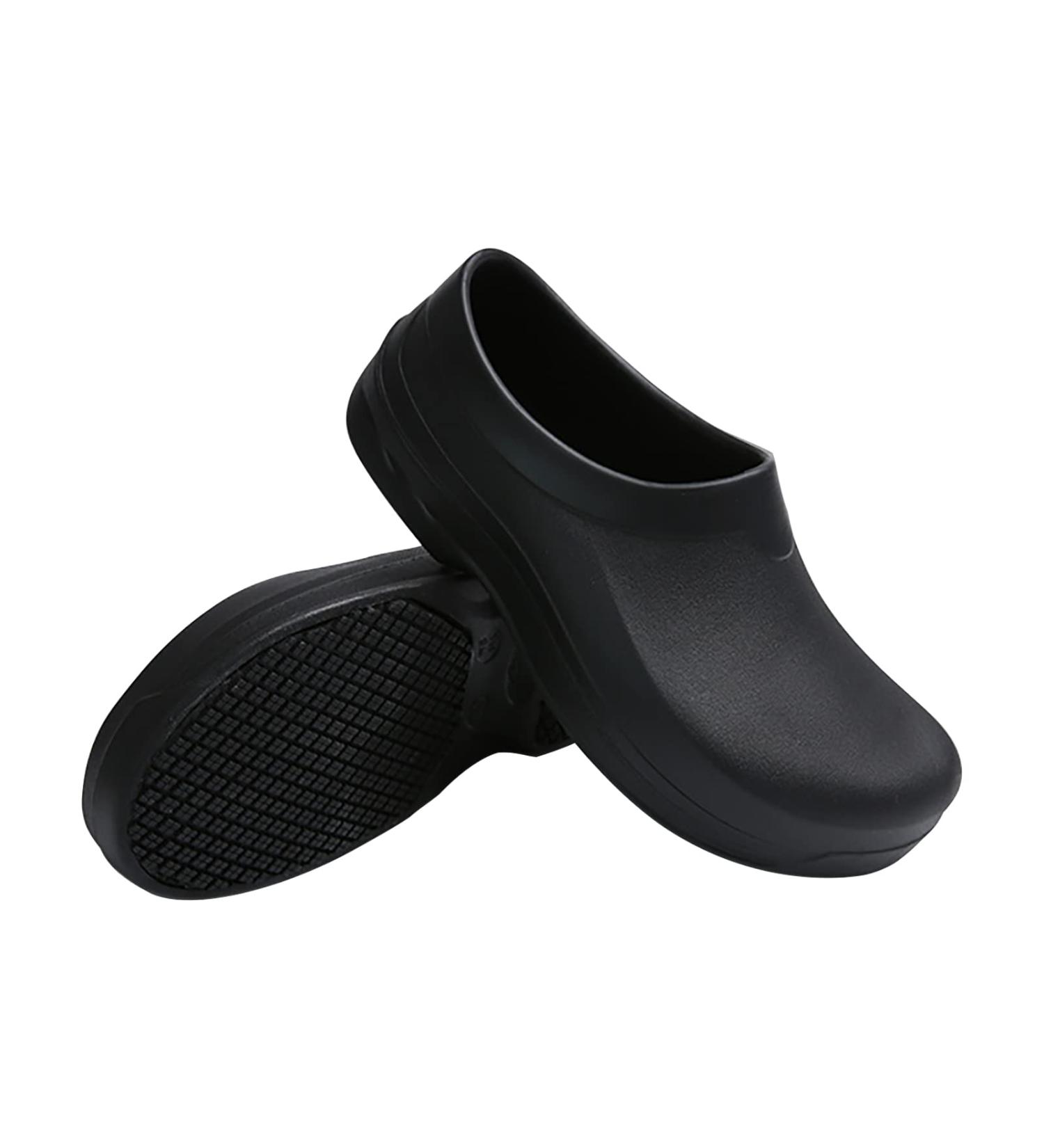 LIPROFE Chef Shoes for Men - Non Slip Oil Resistant Waterproof Safety Work Shoes - Comfortable Nursing Shoes for Men Women - Chef Clogs for Kitchen Indoor Outdoor - Size 10 Women/8 Men - Black - Buy Online on GoSupps.com