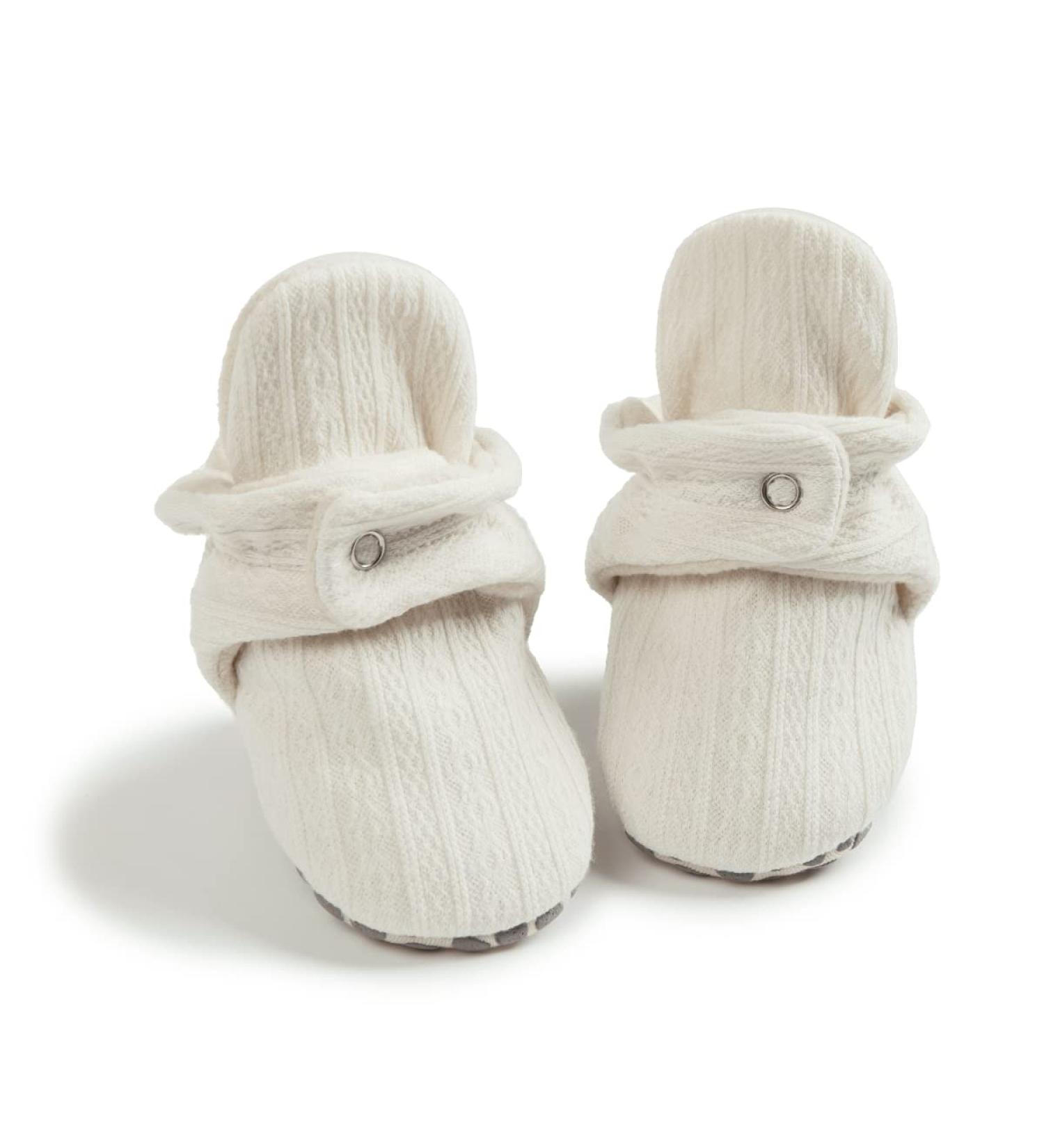 Sonsage Infant Snow Boots | Anti-Skid Sole Ankle Booties for Newborn | Winter Warm Crib Shoes 6-12 Months | White - Buy Online on GoSupps.com