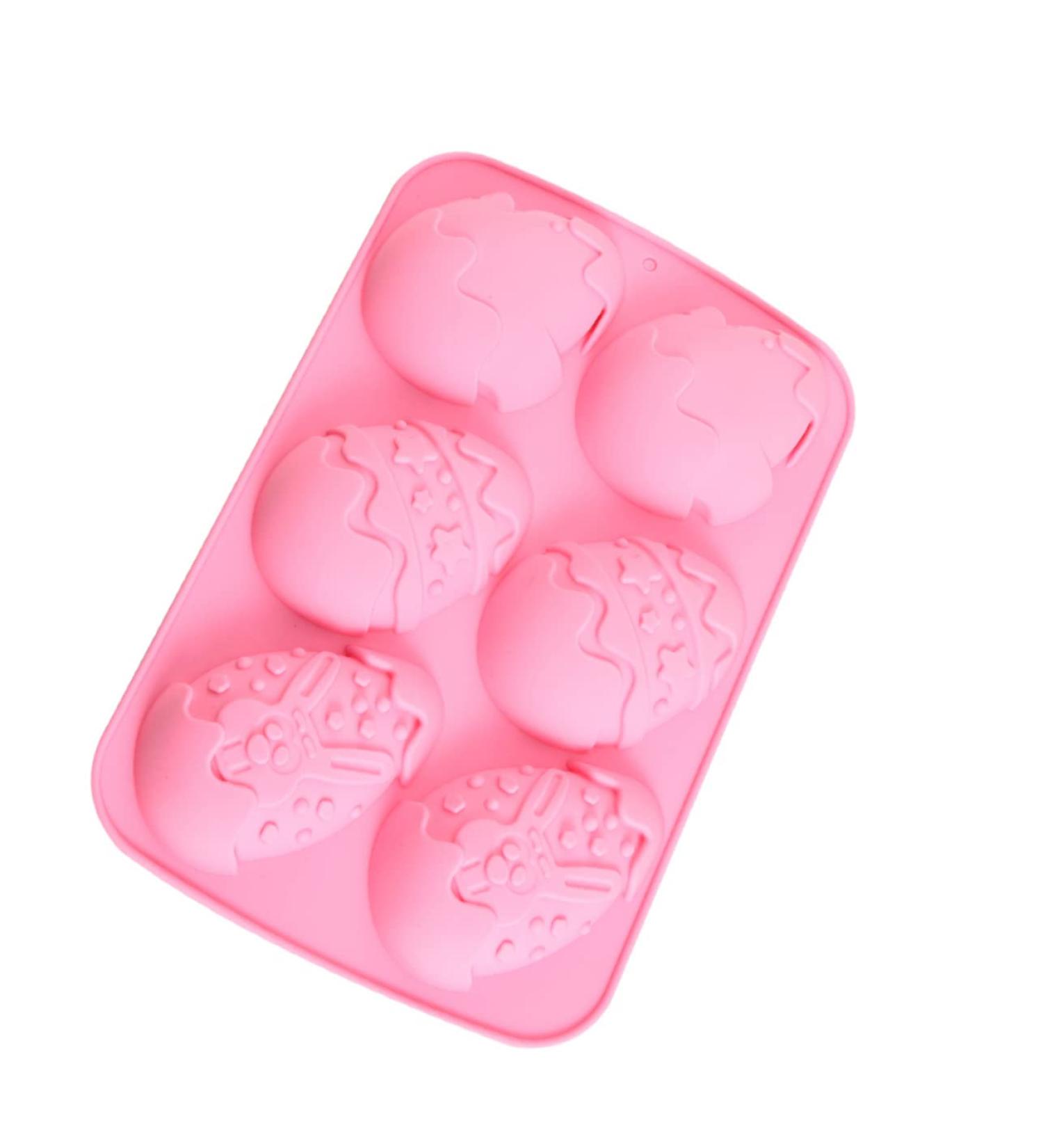 Milisten Cake Molds Silicone Cookie Stencil Silicone Gummy Molds DIY Soap Mold Cookie Molds Ice Cube Mold Candy Craft Mold Egg Candy Mold Baking Tool Supplies Pink Eggs Chocolate - Buy Online on GoSupps.com