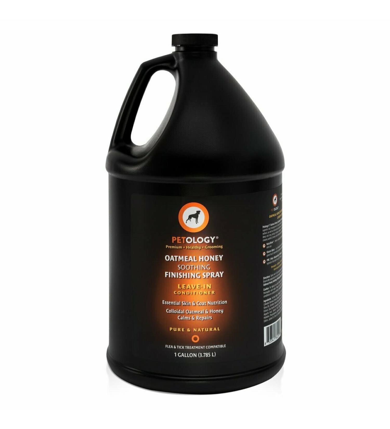 Petology Oatmeal Honey Soothing Finishing Spray 1 Gallon - Natural Leave-in Conditioner for Pets - Colloidal Oatmeal & Honey Extract - Buy Online on GoSupps.com