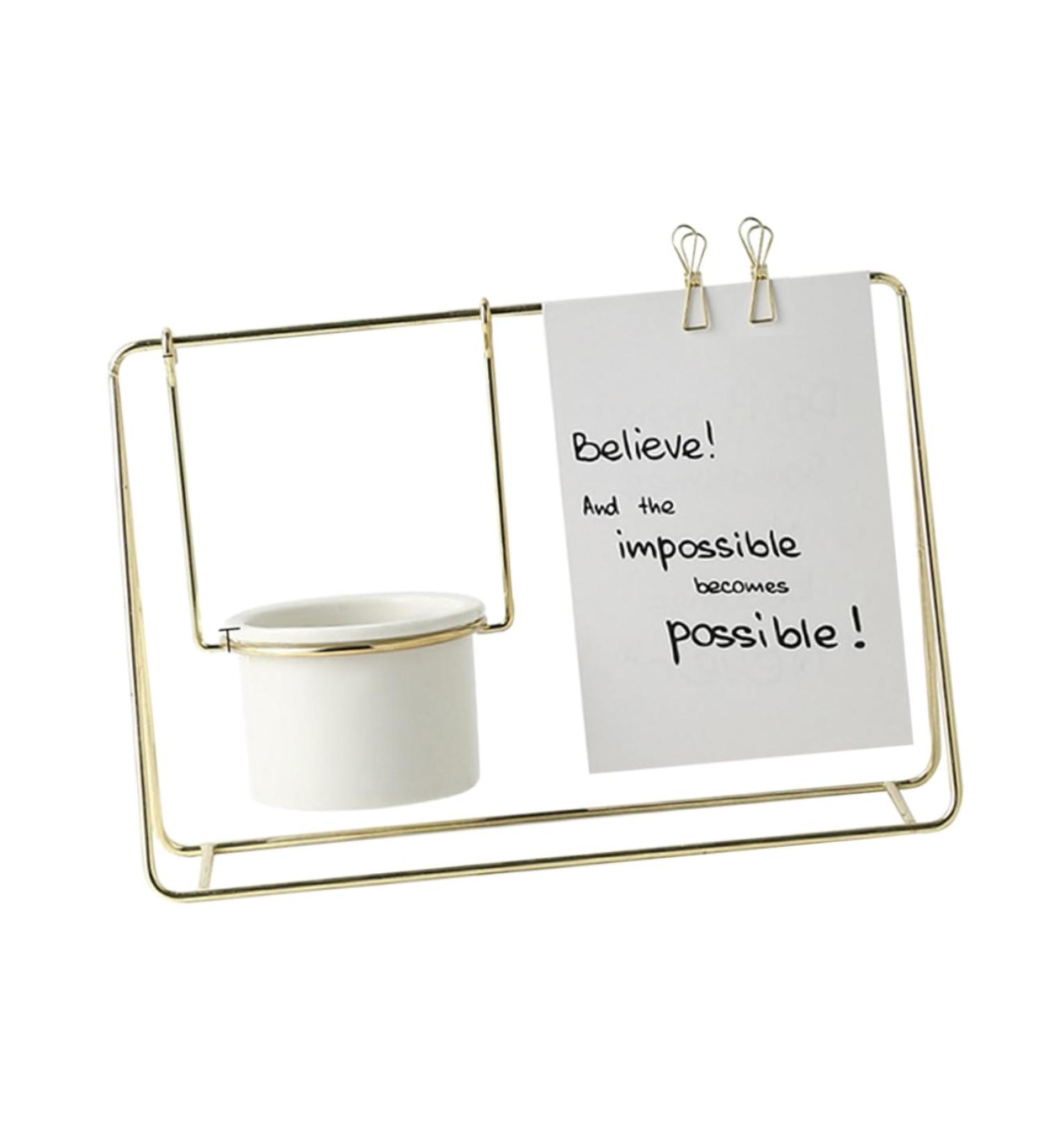 Milisten Ornament Wedding Centerpieces for Tables Greeting with Holder Decorations Office Flowerpot Household - Buy Online on GoSupps.com