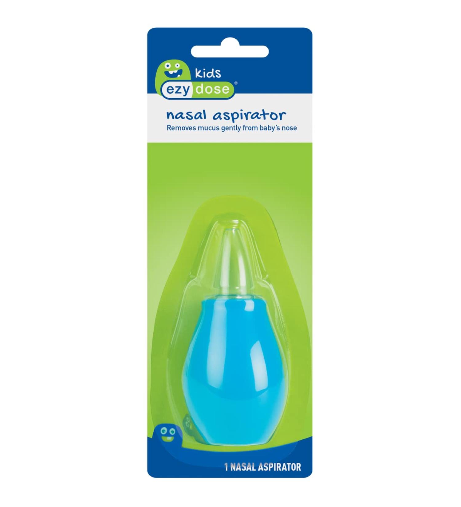 EZY DOSE Kids Nasal Aspirator | Baby & Toddler Sinus Relief | Easy to Clean | Dishwasher Safe | Blue (67113) - 1.28 oz - Buy Online on GoSupps.com