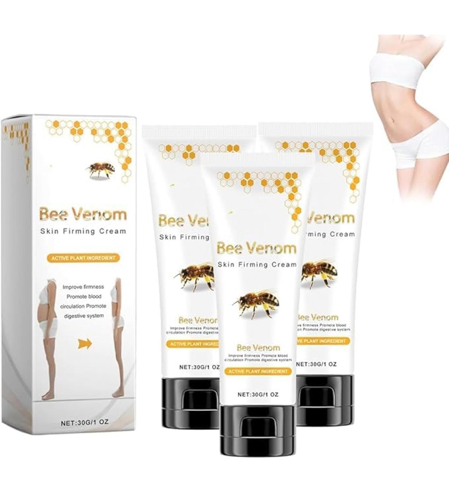 ZHBiwmatn 2024 New 3Pcs Cvreoz Bee Venom Skin Firming Cream Bee Venom Cream Cvreoz Skin Firming Cream Cvreoz Bee Venom Lymphatic Drainage & Slimming Cream for All Skin 30G/1FL.OZ - Buy Online on GoSupps.com