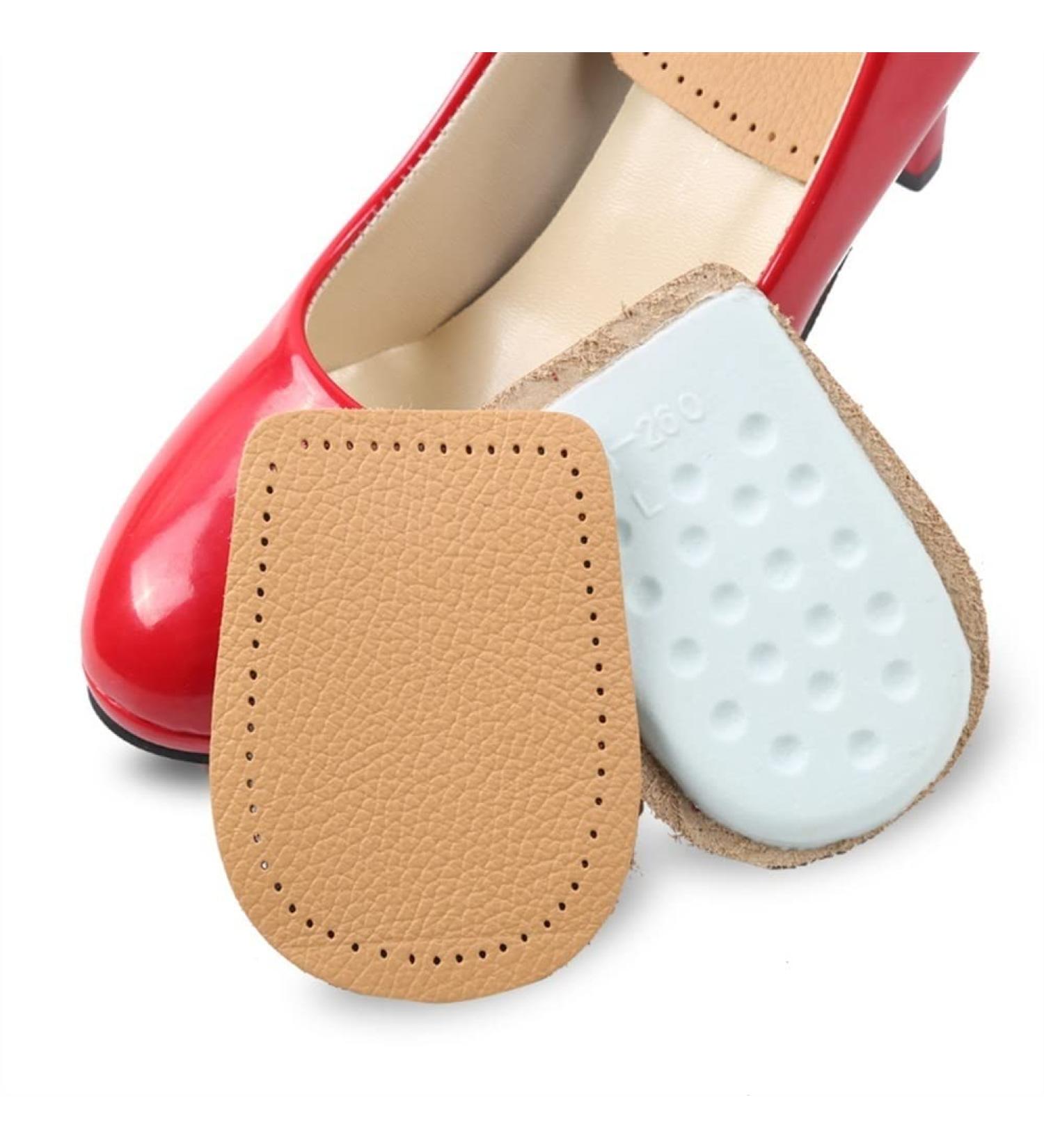 Shop Heel Inserts for Comfort & Plantar Fasciitis Relief - Cowhide Shock Absorption Medium Brown - Buy Online on GoSupps.com