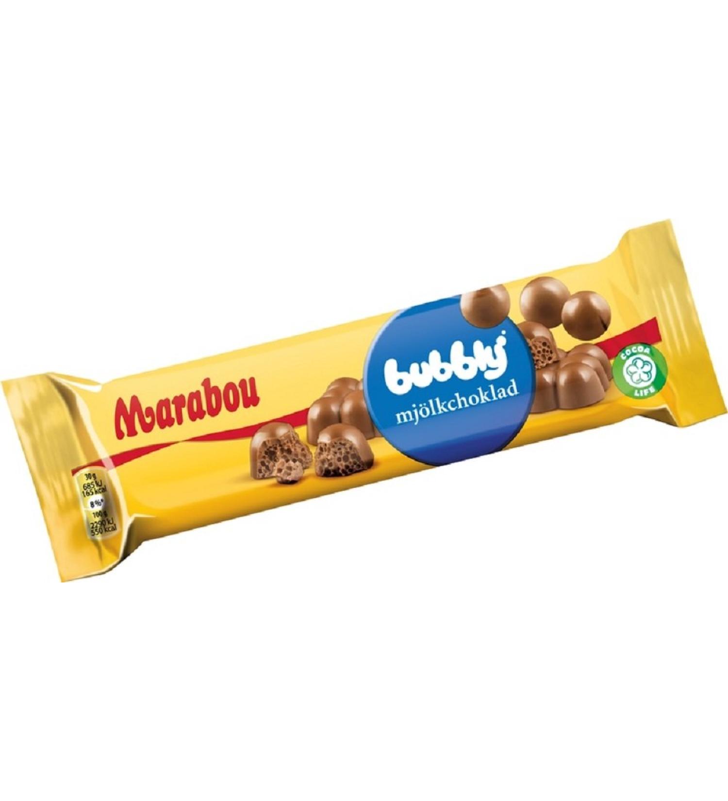  Marabou Schokolade Marabou Bubblig Pack of 4 Swedish milk chocolate bars 60g - Buy Online on GoSupps.com