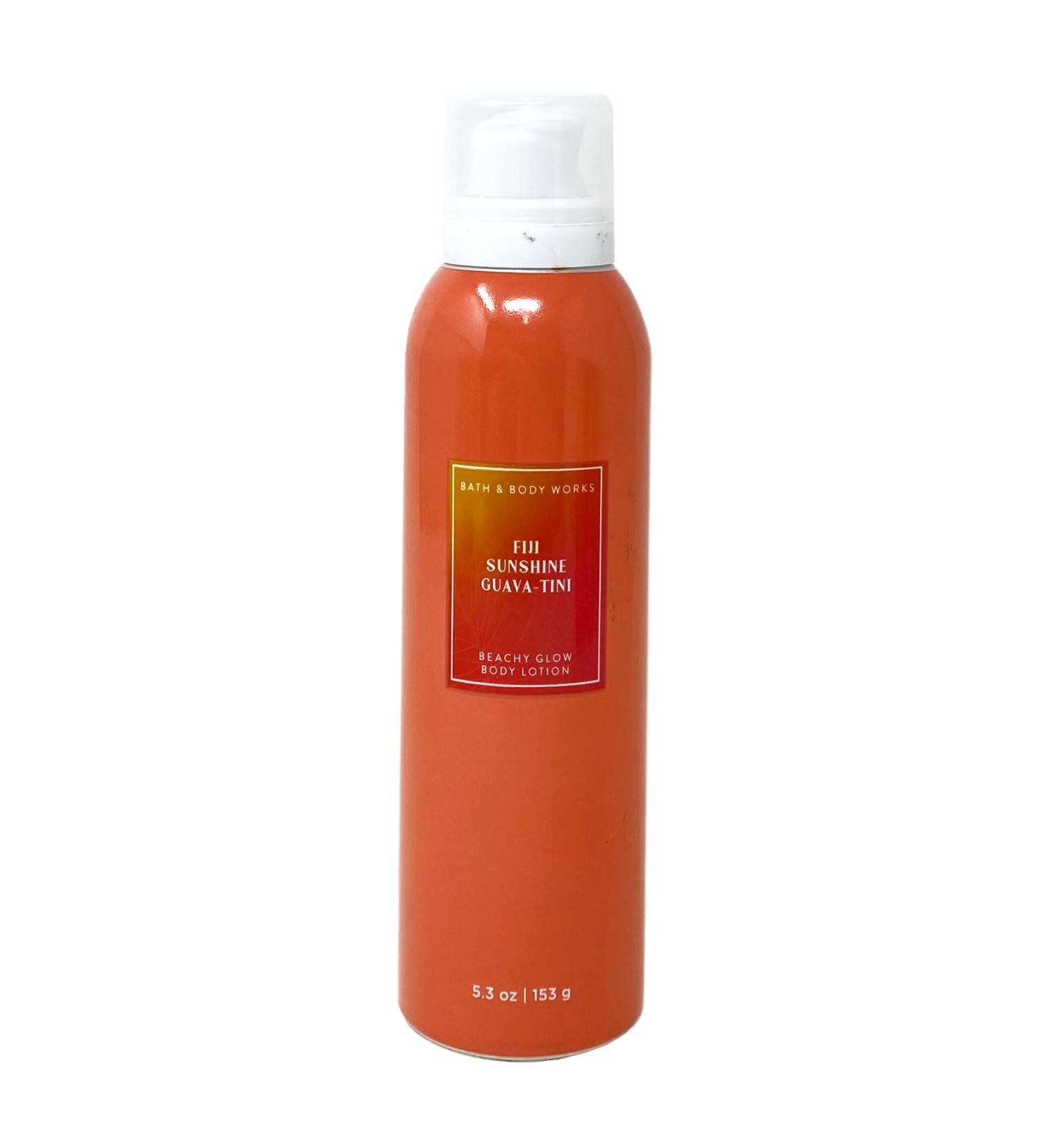 Bath and Body Work FIJI SUNSHINE GUAVA-TINI Beachy Glow Body Lotion - 5.3 oz / 153 g orange