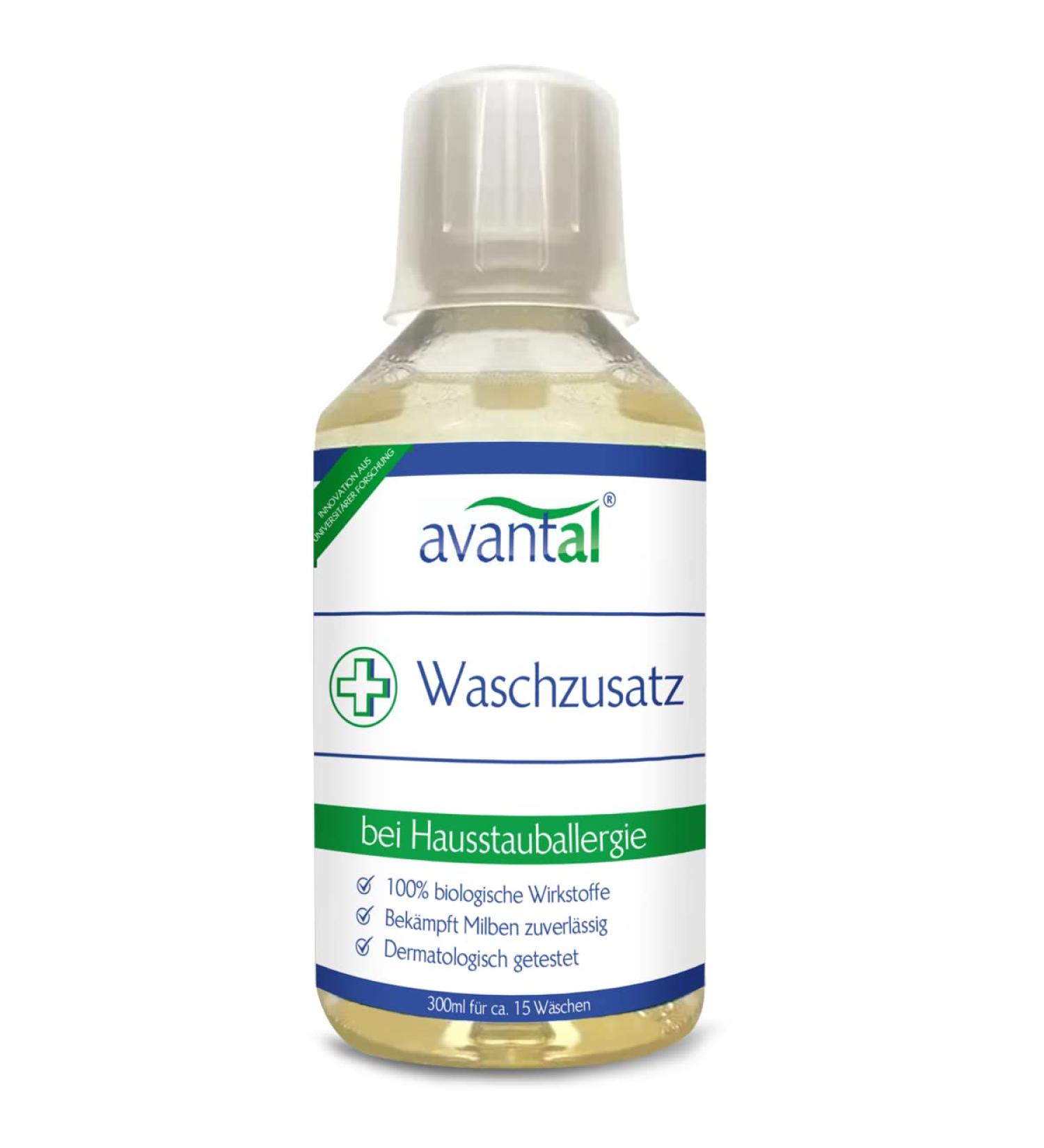 avantal Anti-Mite Detergent Additive 300ml - Fragrance-Free Liquid for Effective Allergen Removal - International Shipping Available - Buy Online on GoSupps.com