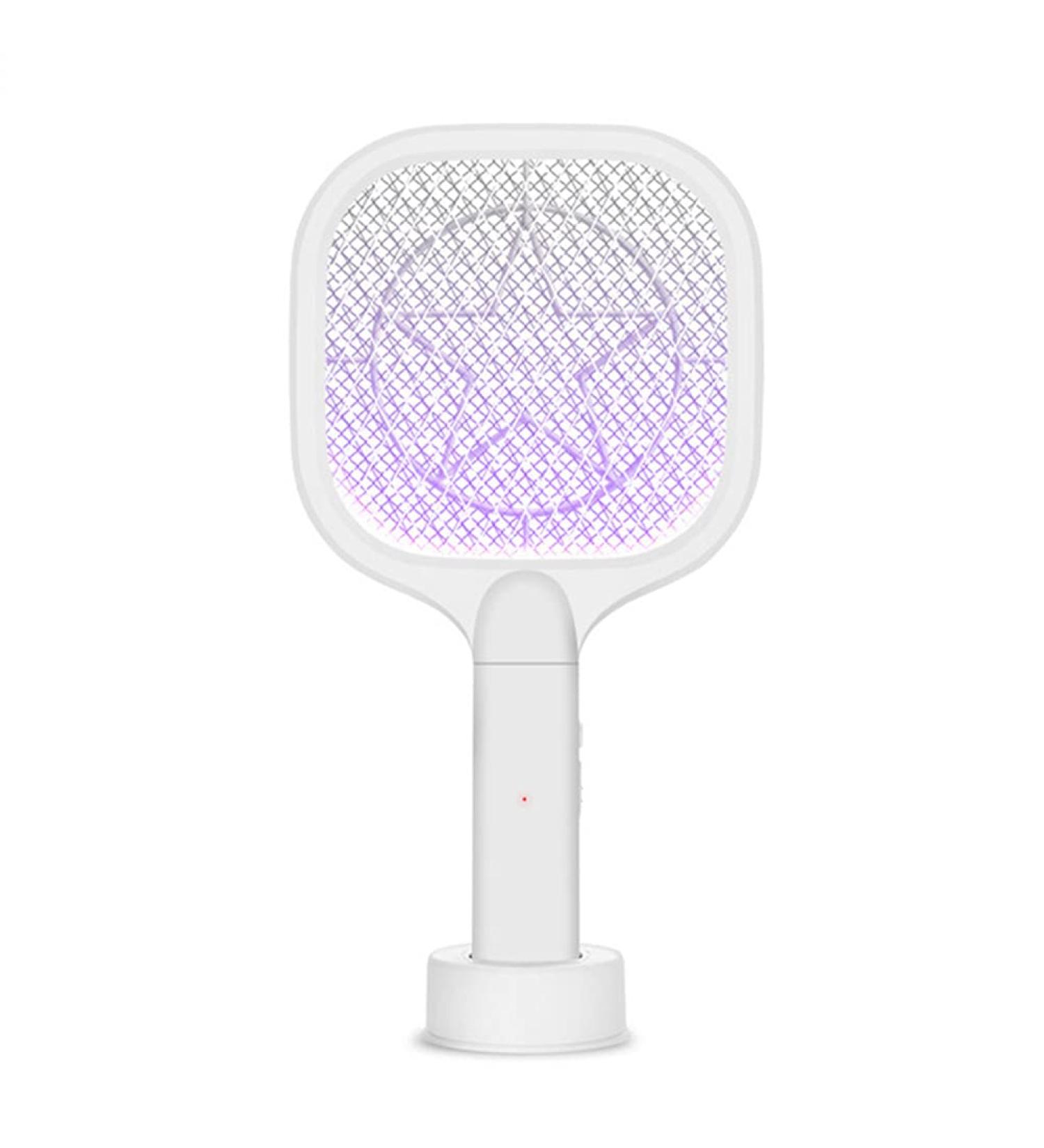 Small Portable Electric Mosquito Swatter Mosquito Racket Physical Summer Fly Swatter Trap Household Bug Zapper Insect Control White - Buy Online on GoSupps.com