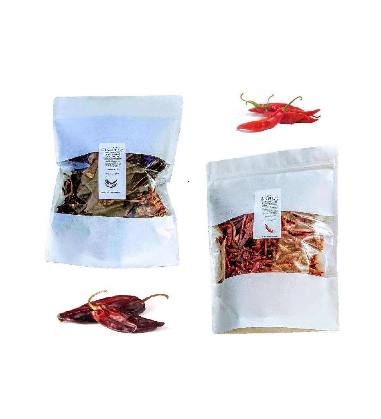 LaProve Guajillo chili pepper 200g and arbol pepper whole pieces sundried 200 g - Buy Online on GoSupps.com
