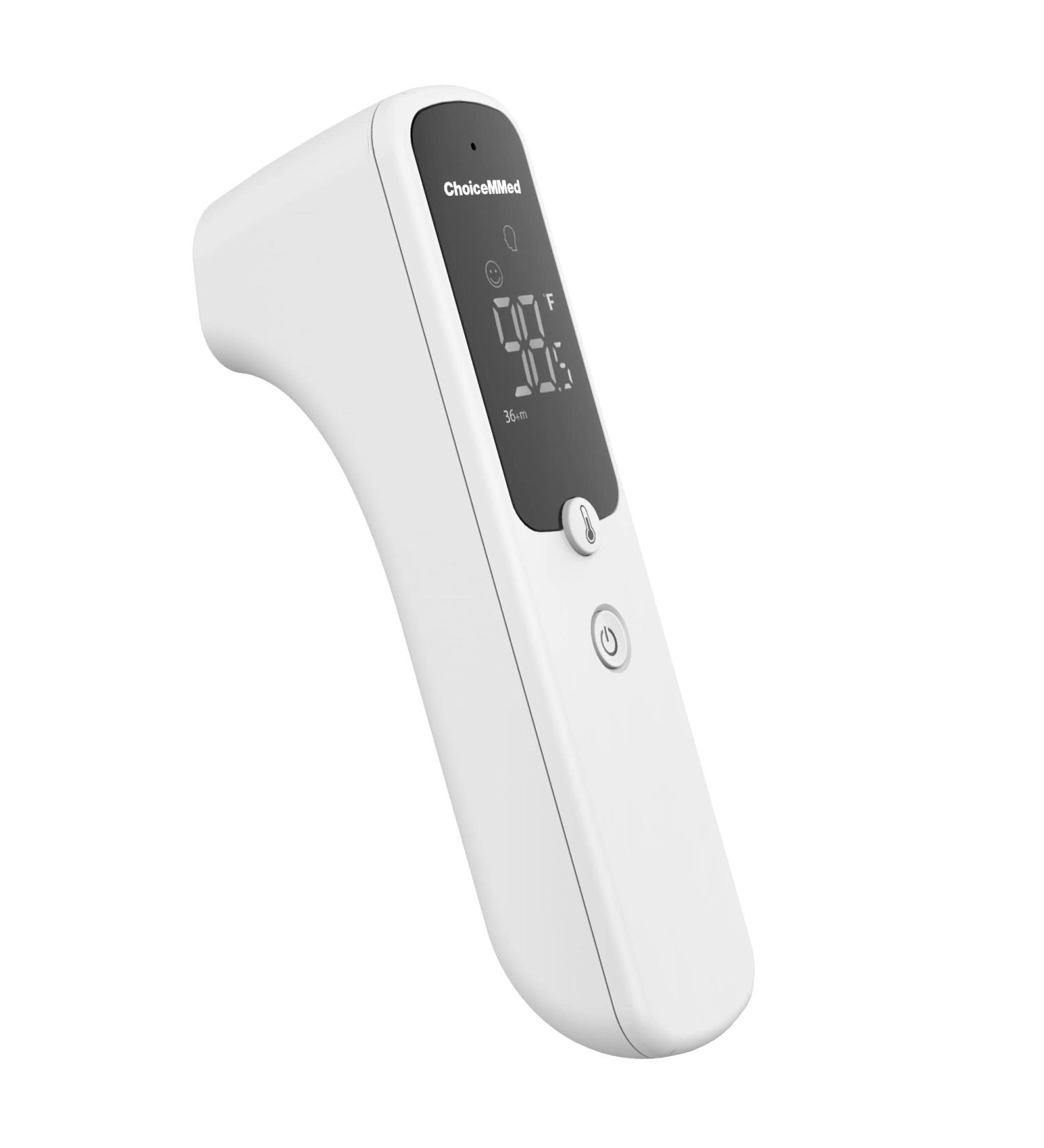 CHOICEMMED Forehead Infrared Thermometer: Digital Fever Alert Thermometer for Newborns, Kids, and Adults - Fast & Accurate Temperature Reading - Buy Online on GoSupps.com