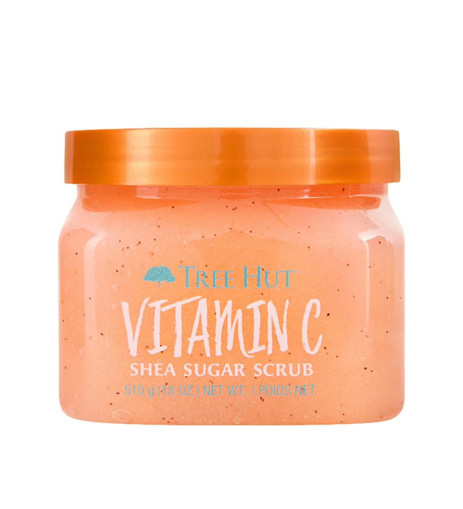 Tree Hut Vitamin C Shea Sugar Scrub 18 oz - Ultra Hydrating Exfoliating Body Scrub with Nourishing Vitamin C - 18 Ounce - Buy Online on GoSupps.com