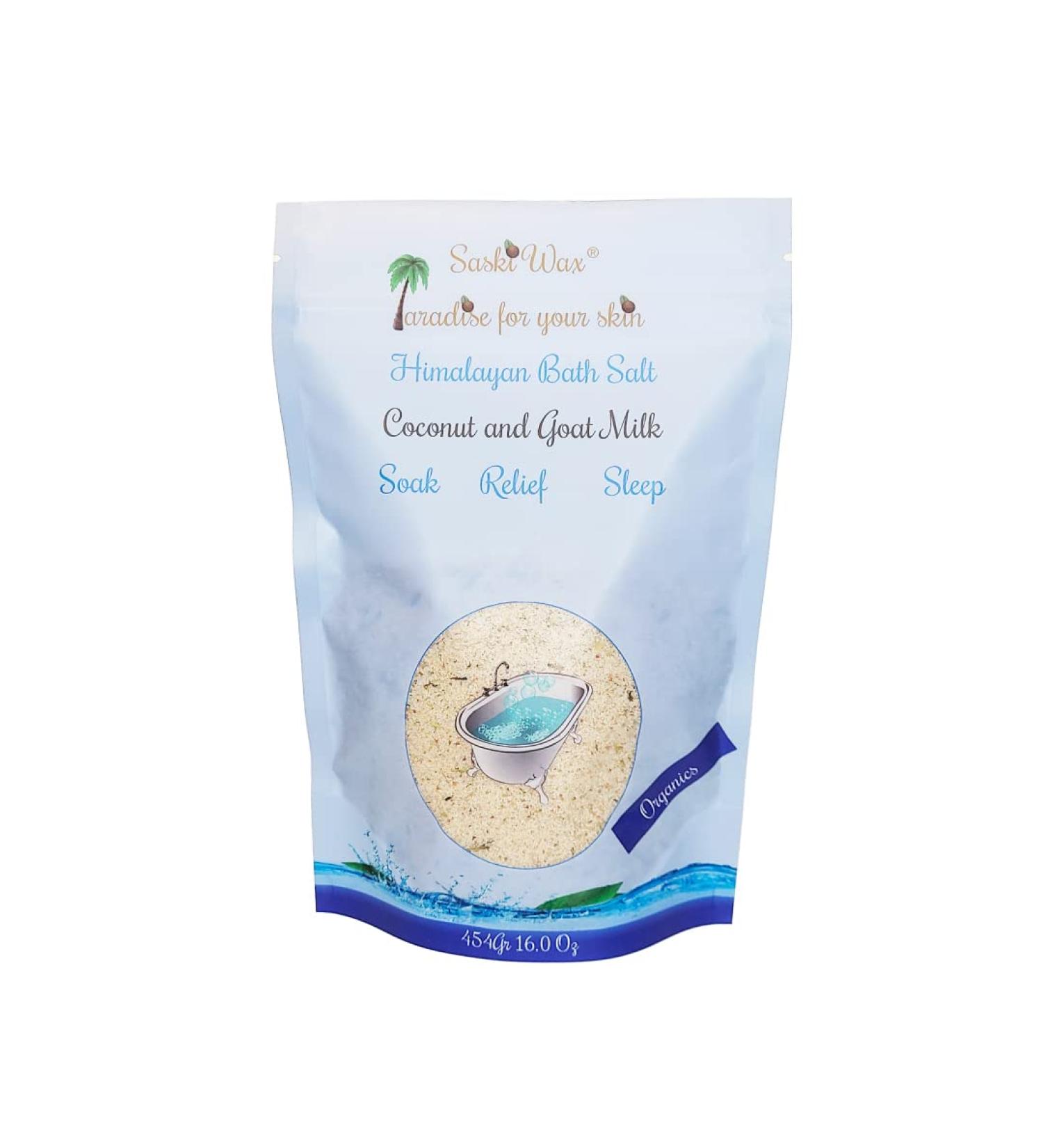 Himalayan Bath Salt Coconut & Goat Milk - Nourishing & Hydrating Skin Treatment - Buy Online on GoSupps.com