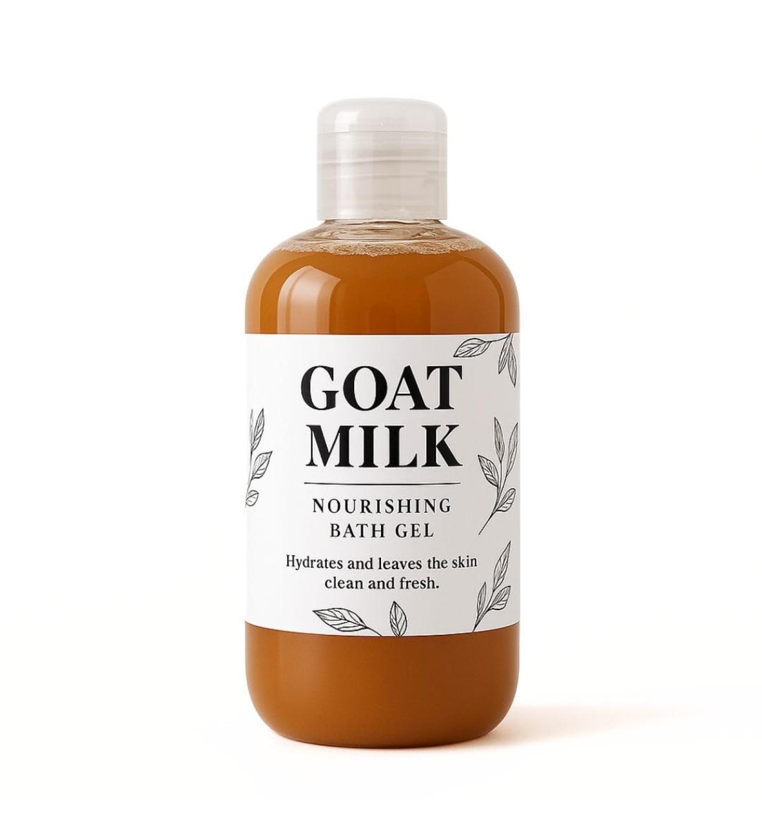 Nature Skin Shop Goat Milk & Coconut Body Wash - 8.5 Ounces - Nourishing & Hydrating Formula for Dry Sensitive Skin - Buy Online on GoSupps.com