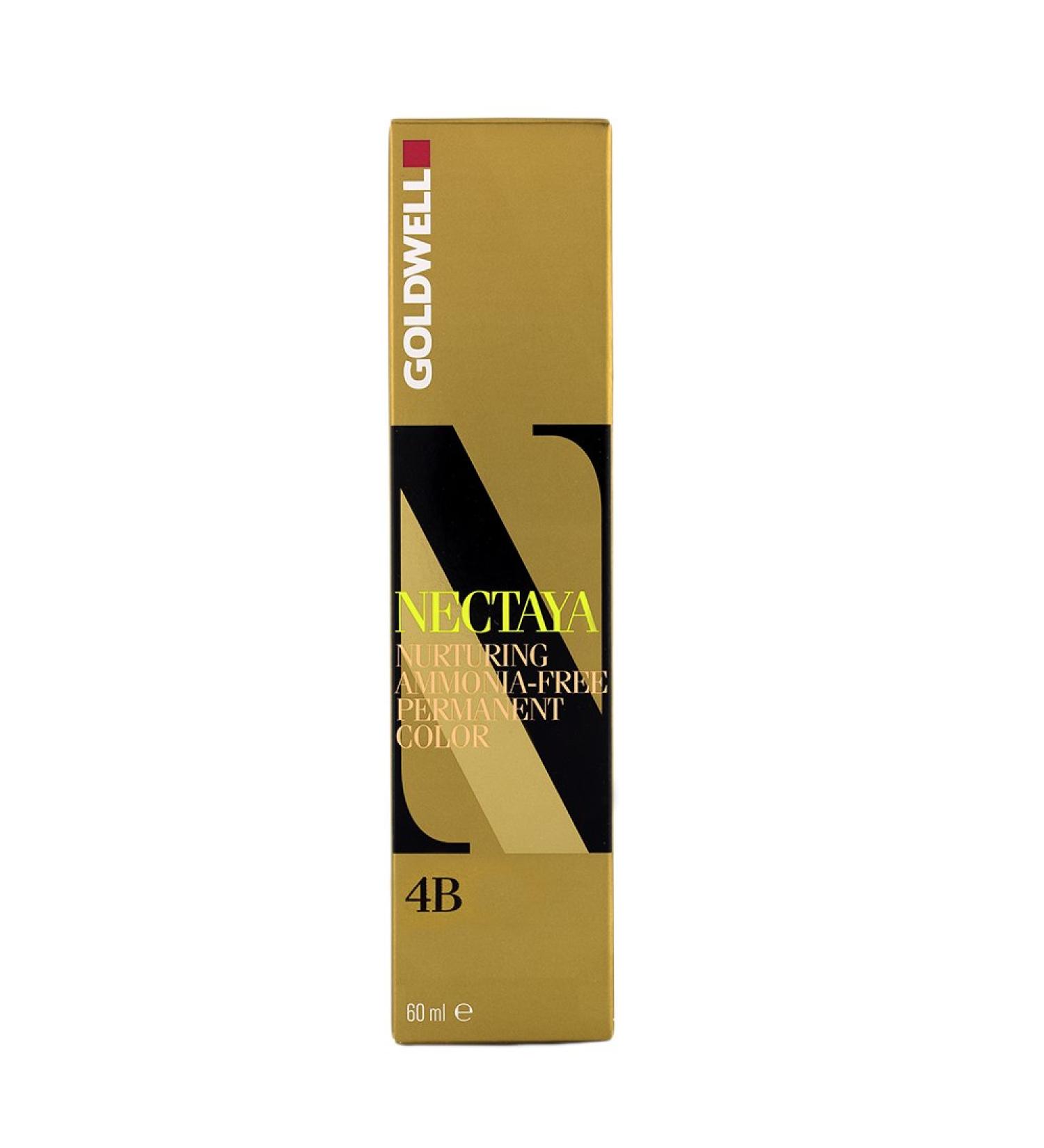 Goldwell Nectaya Hair Color without Ammonia 4B Havana Brown 1 Pack (1 x 60 ml)