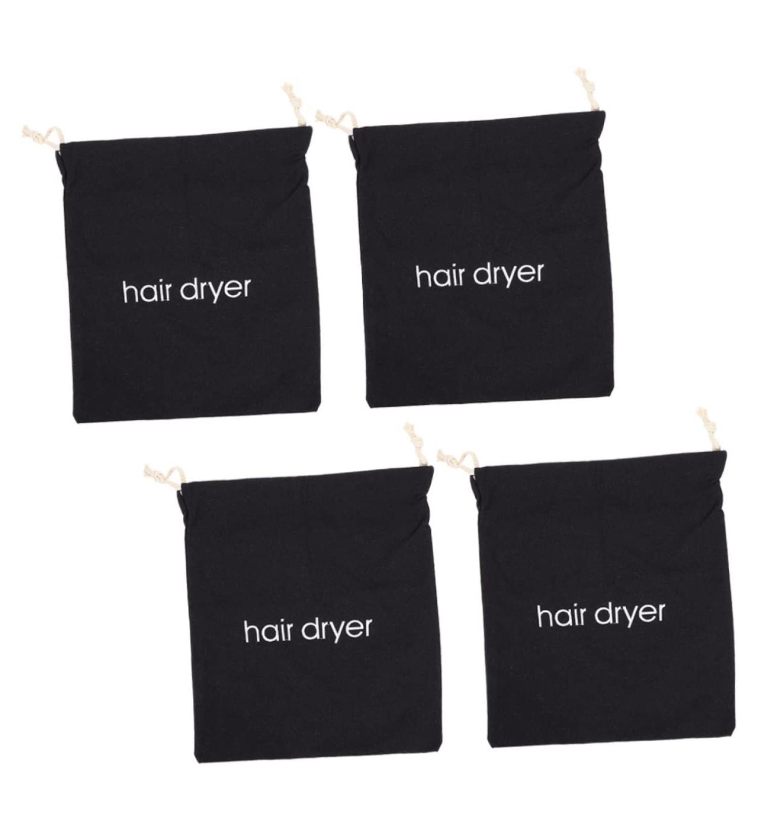Baluue 4pcs Hair Dryer Storage Bag Hair Dryer Receive Bag Hair Crimping Tool Practical Bags Fabric Black - Buy Online on GoSupps.com