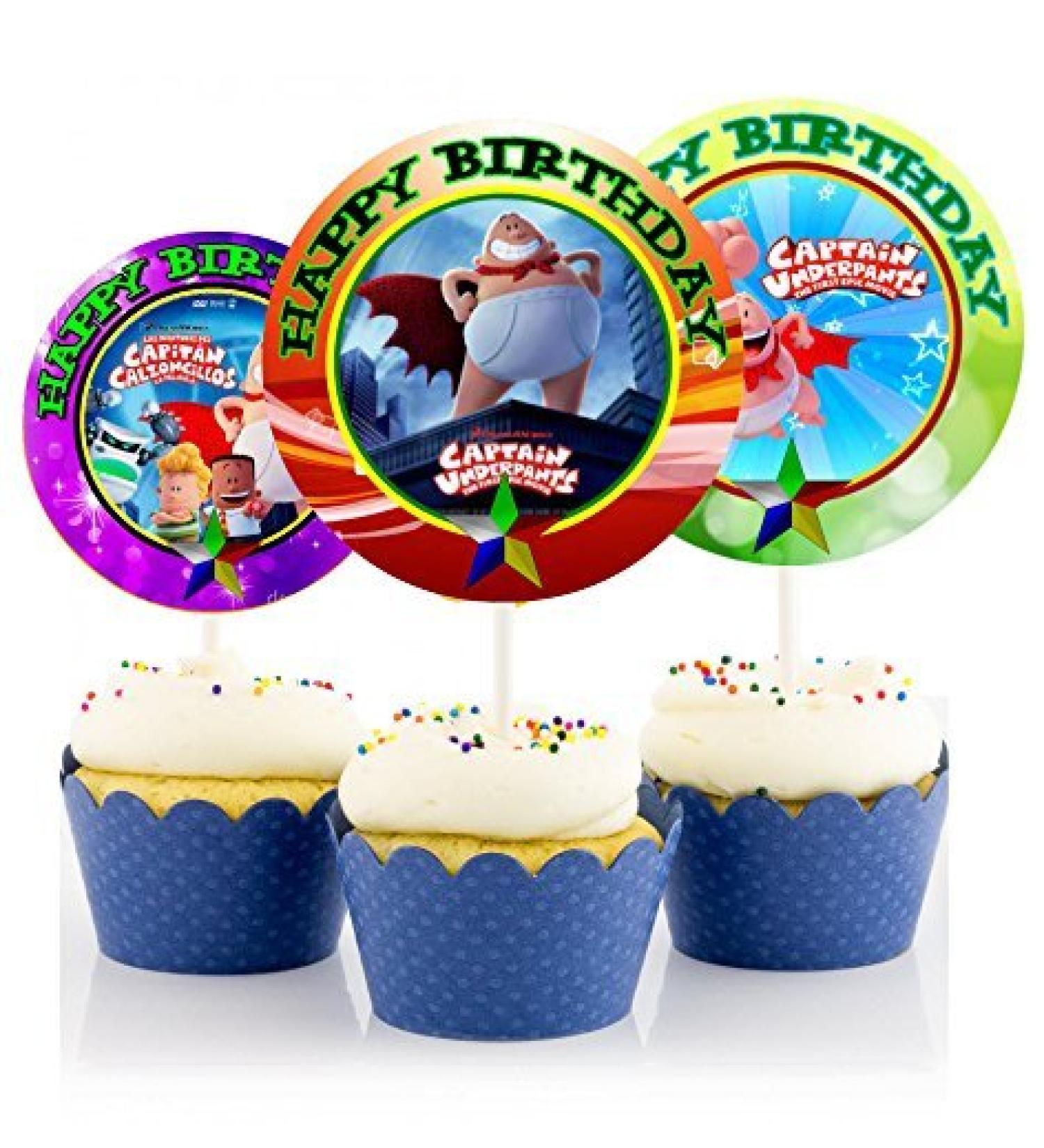 12 Cupcake Toppers for Birthday Party B076GTJNR1