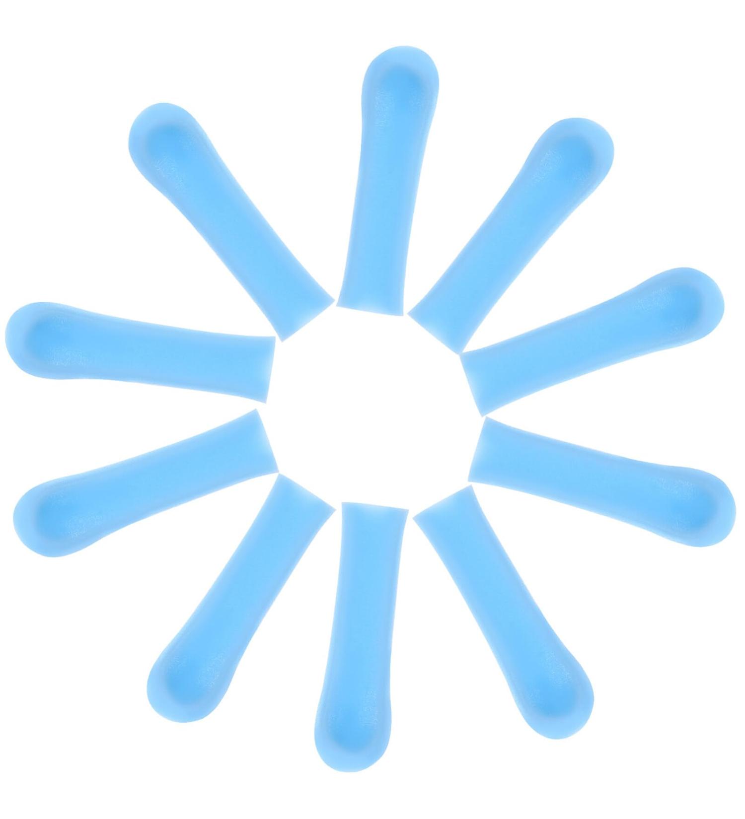 FRCOLOR 10pcs Ear Spoon Tips Ear Cleaner Replacement Tips Silicone Ear Wax Picker Cover Ear Spoon Sleeves Ear Wax Removal Tips Sleeves for Teens Adults Blue - Buy Online on GoSupps.com