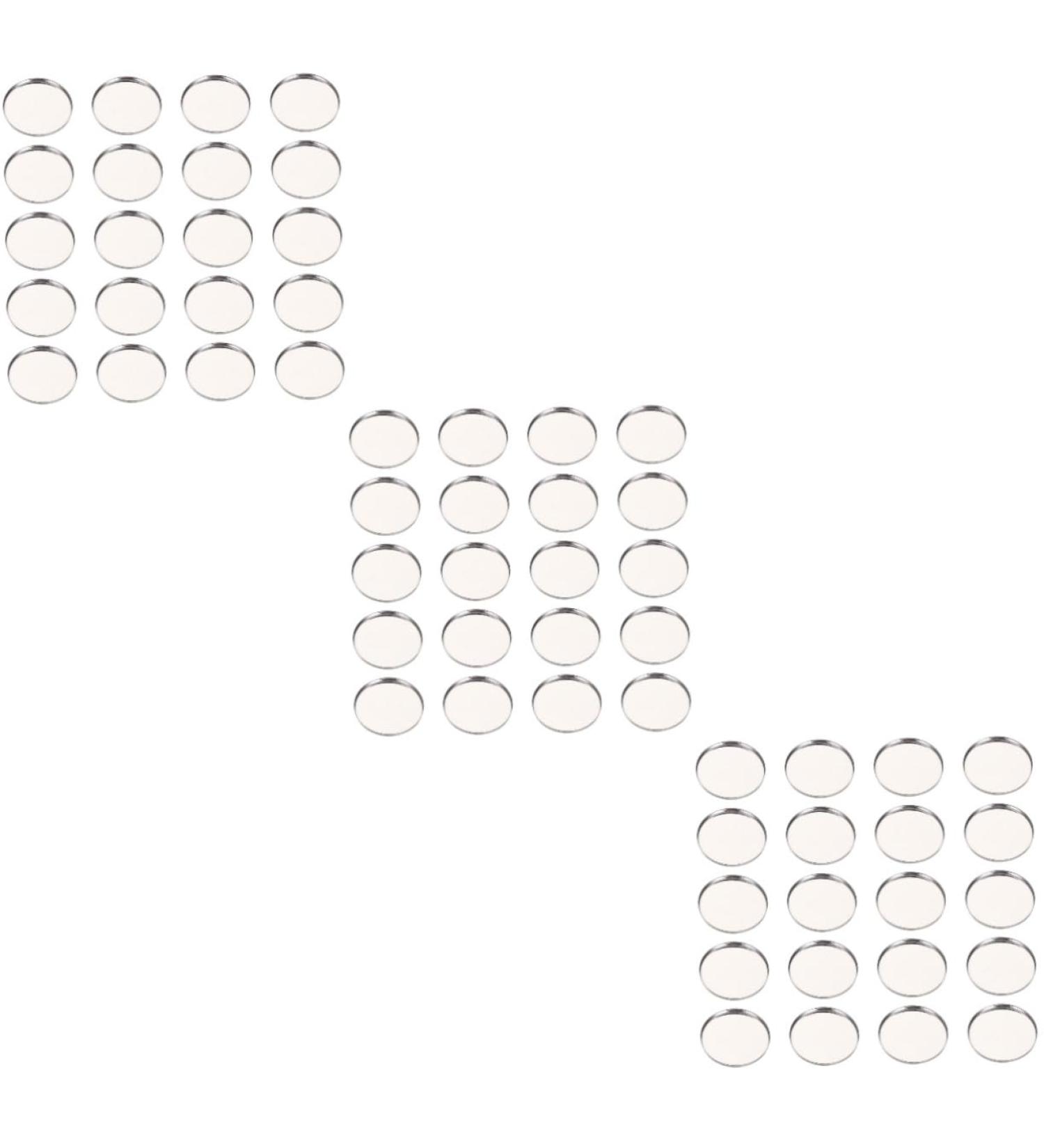 Beavorty 150 Pcs eye shadow disk toiletry containers cosmetic containers stainless steel eyeshadow plate DIY - Buy Online on GoSupps.com