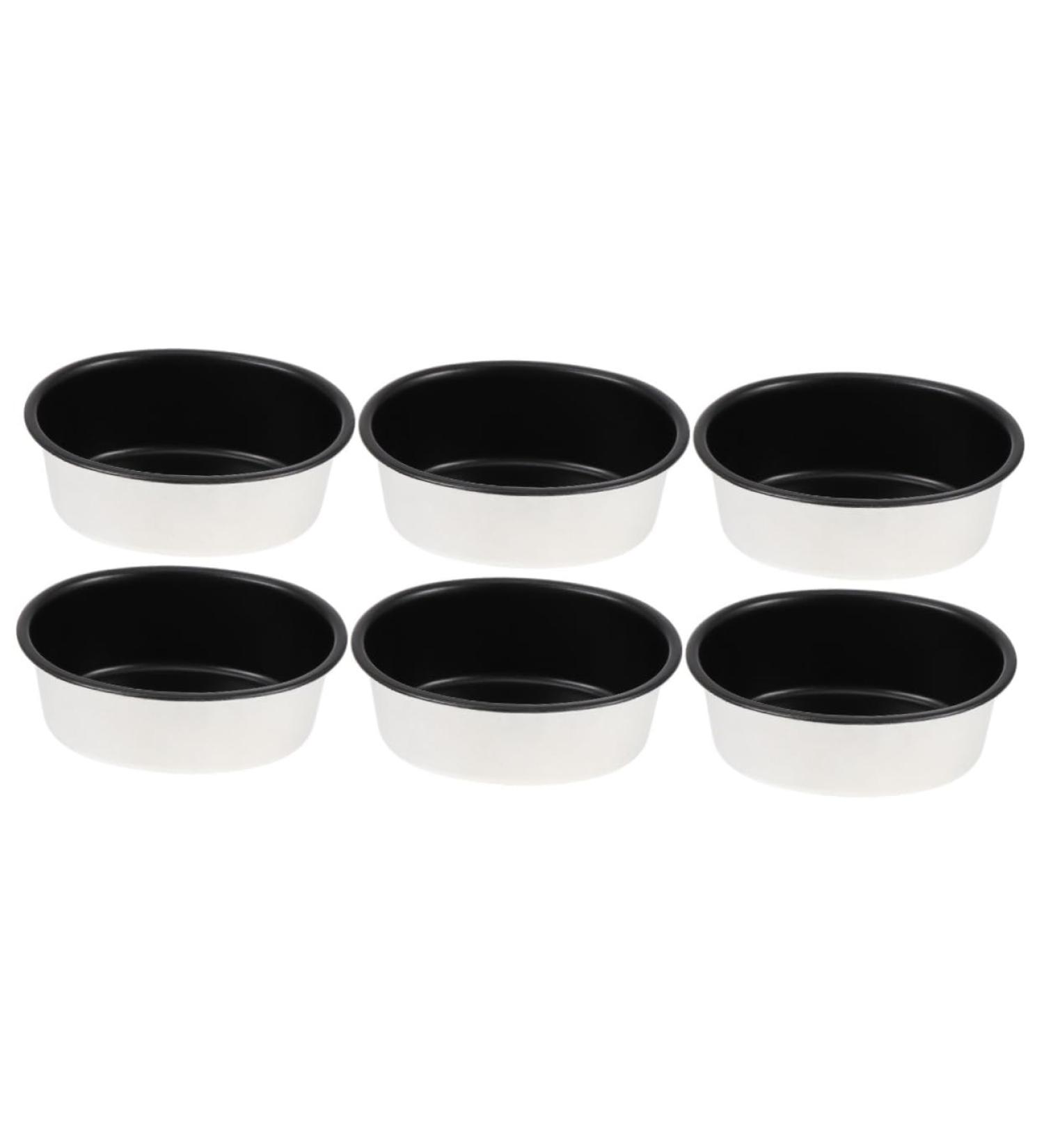 Zerodeko 6 Pcs Cake Mold Chocolate Muffins Dessert Molds Fondant Pudding Mold Baking Supplies Aluminum Alloy 12X9X4cmx3pcs Assorted Colorx3pcs - Buy Online on GoSupps.com