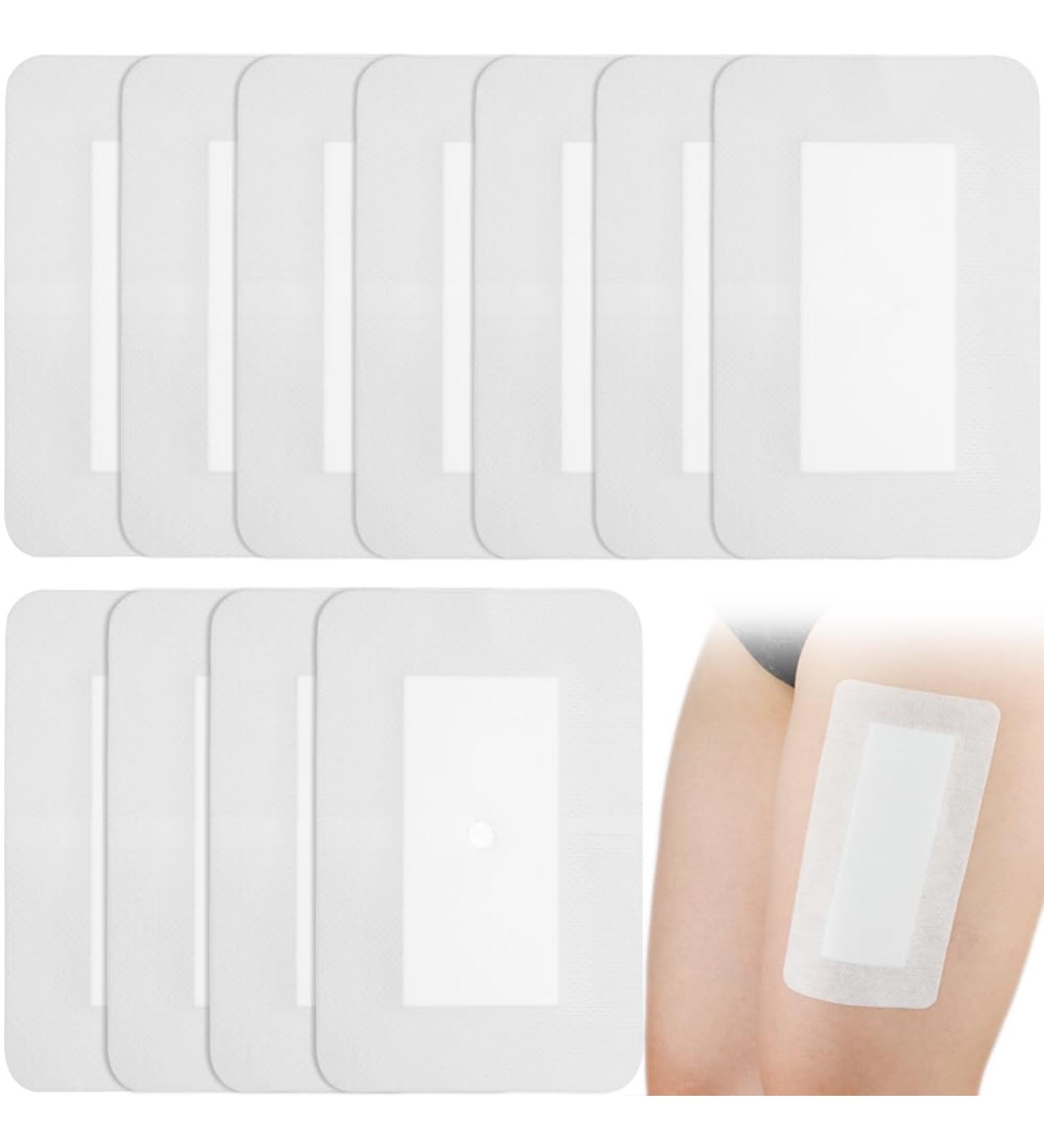 Buy Breathable Island Dressing 4x6 Adhesive Bandages | Non-Stick Pad for Wound Care | Knee Elbow Abdominal Surgery | Pack of 10 - Buy Online on GoSupps.com