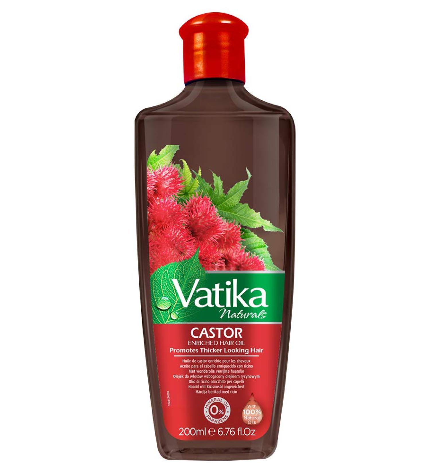 Vatika Naturals Hair Oil Castor - 200 ML | Premium Hair Care for Stronger Hair - International Shipping Available - Buy Online on GoSupps.com