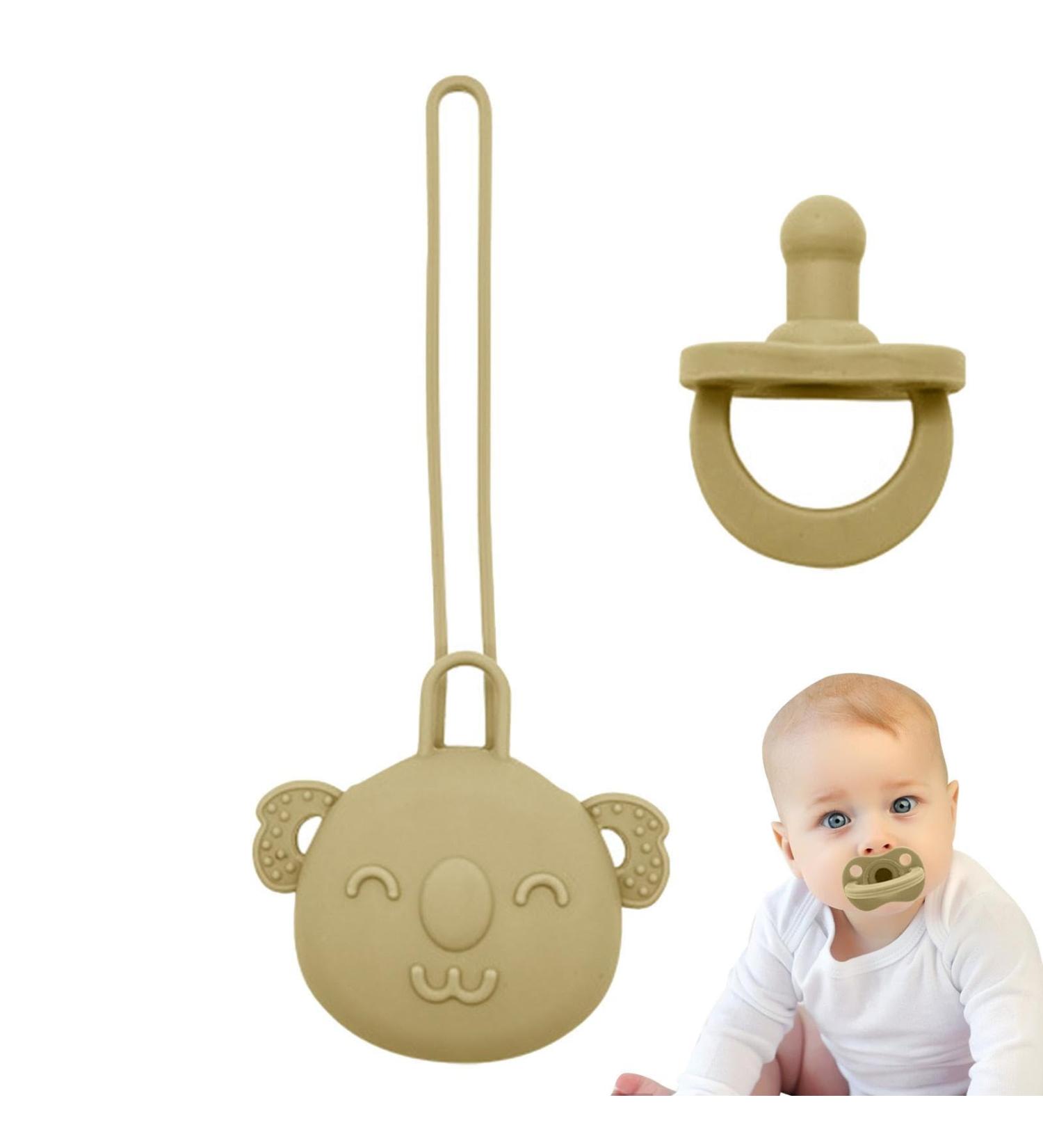 Juzinqu Silicone Pacifier Holder Clip Set for Babies | Baby Accessories for Girls & Boys | Perfect for Picnics Walks Shopping & Camping - Buy Online on GoSupps.com