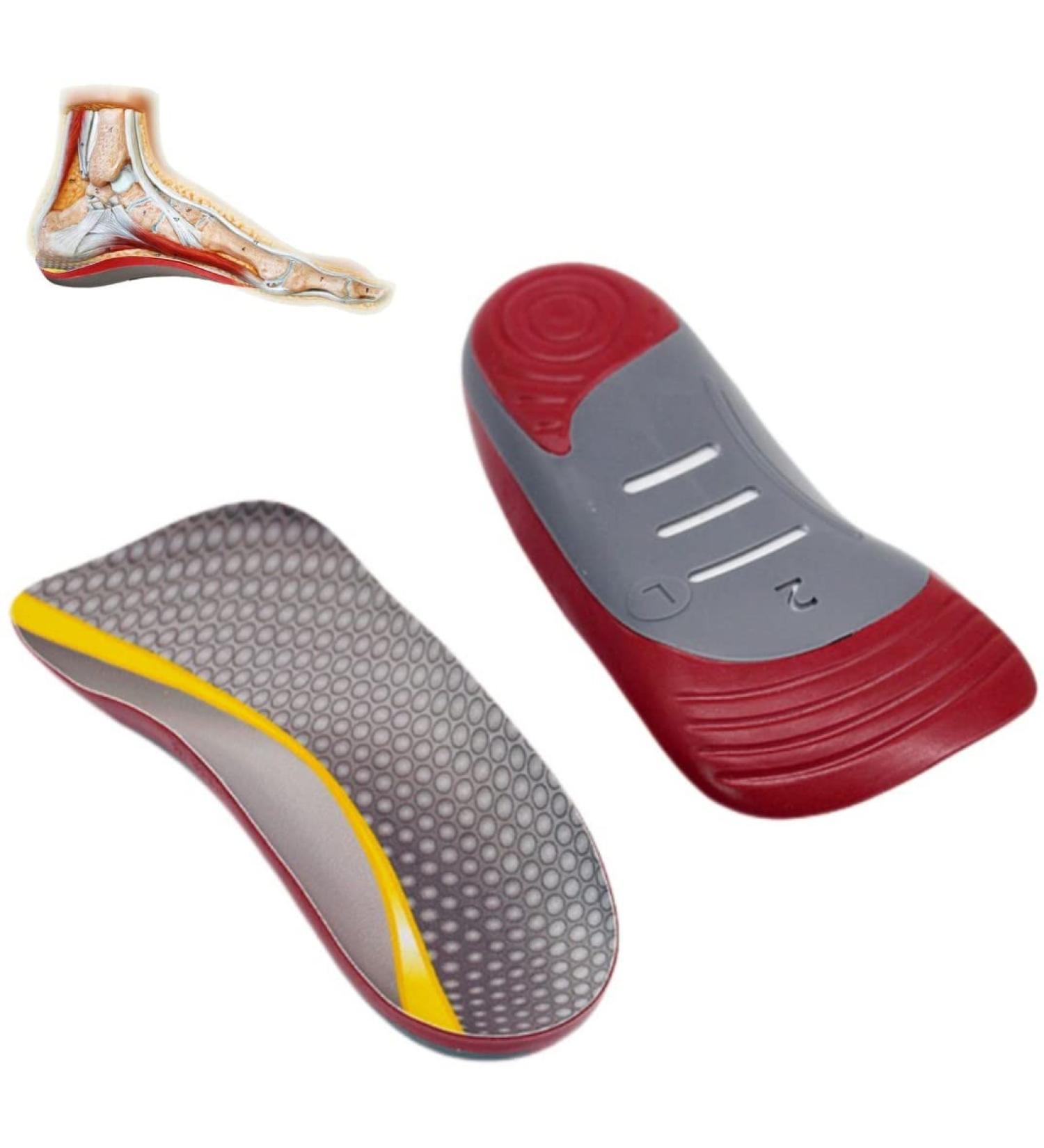 High Arch Support Insoles for Plantar Fasciitis & Flat Feet - Men's 8-11 - Buy Online on GoSupps.com