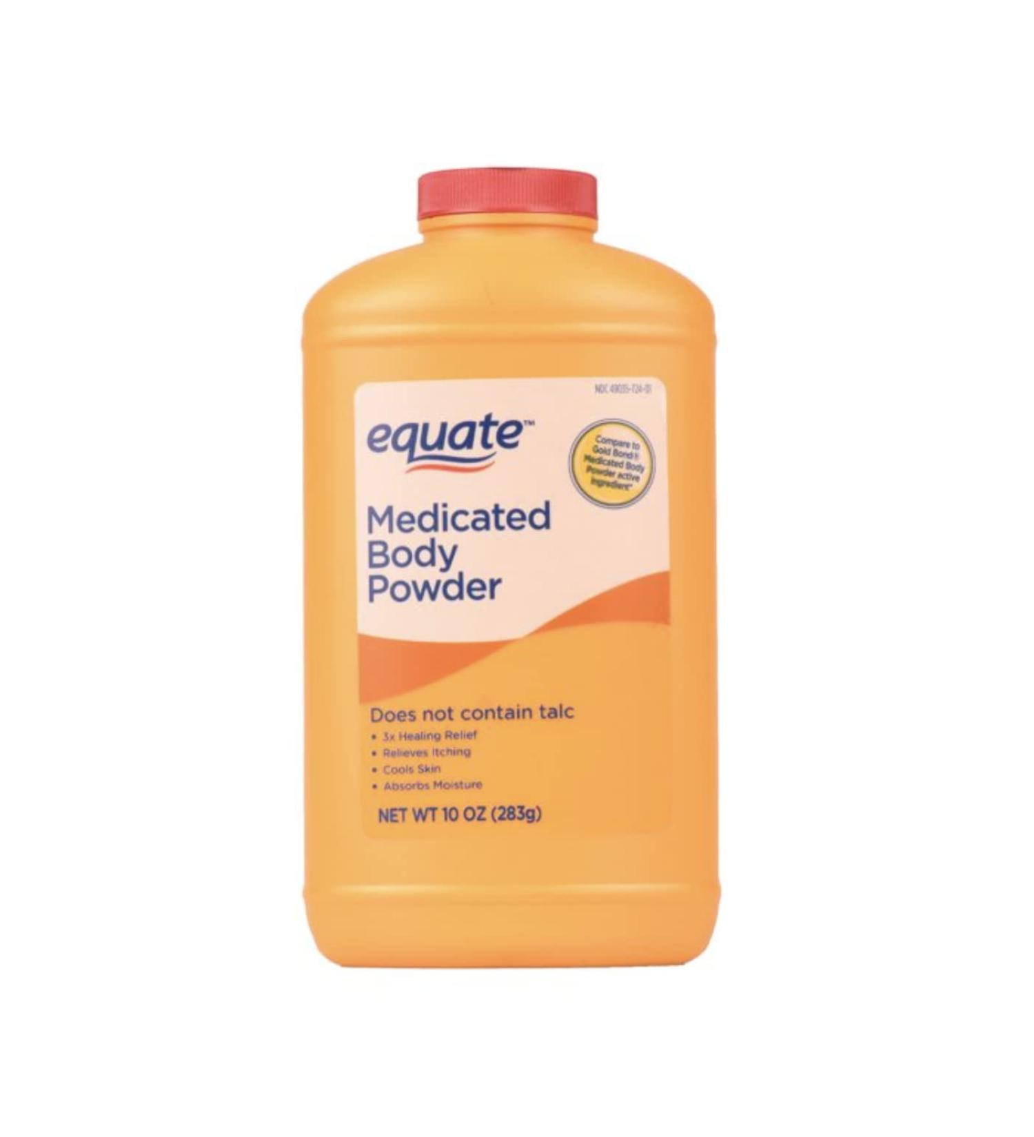 Equate Medicated Body Powder 2 Ten Ounce