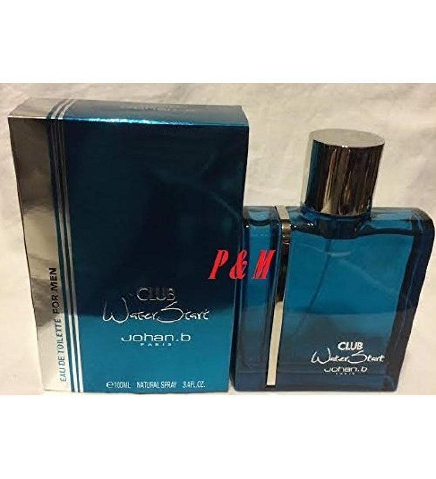 Club Water Start by JOHAN B Cologne for Men 3.4 OZ / 100 ML EAU DE Toilette Spray