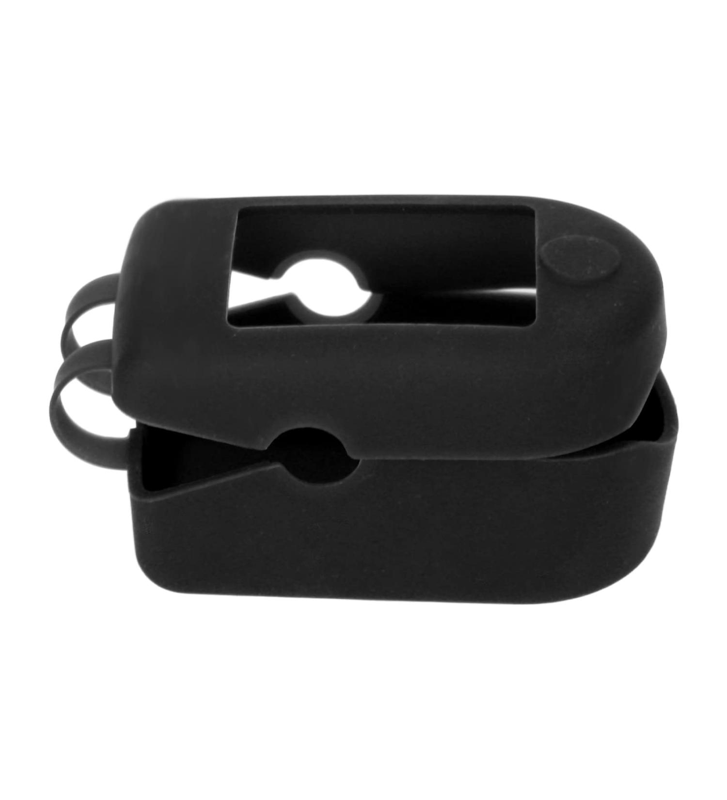 Portable Hushui Oximeter Shell - Soft Silicone Blood Oxygen Case Wear-Resistant Pulse Cover for Home & Travel (Black) - Buy Online on GoSupps.com