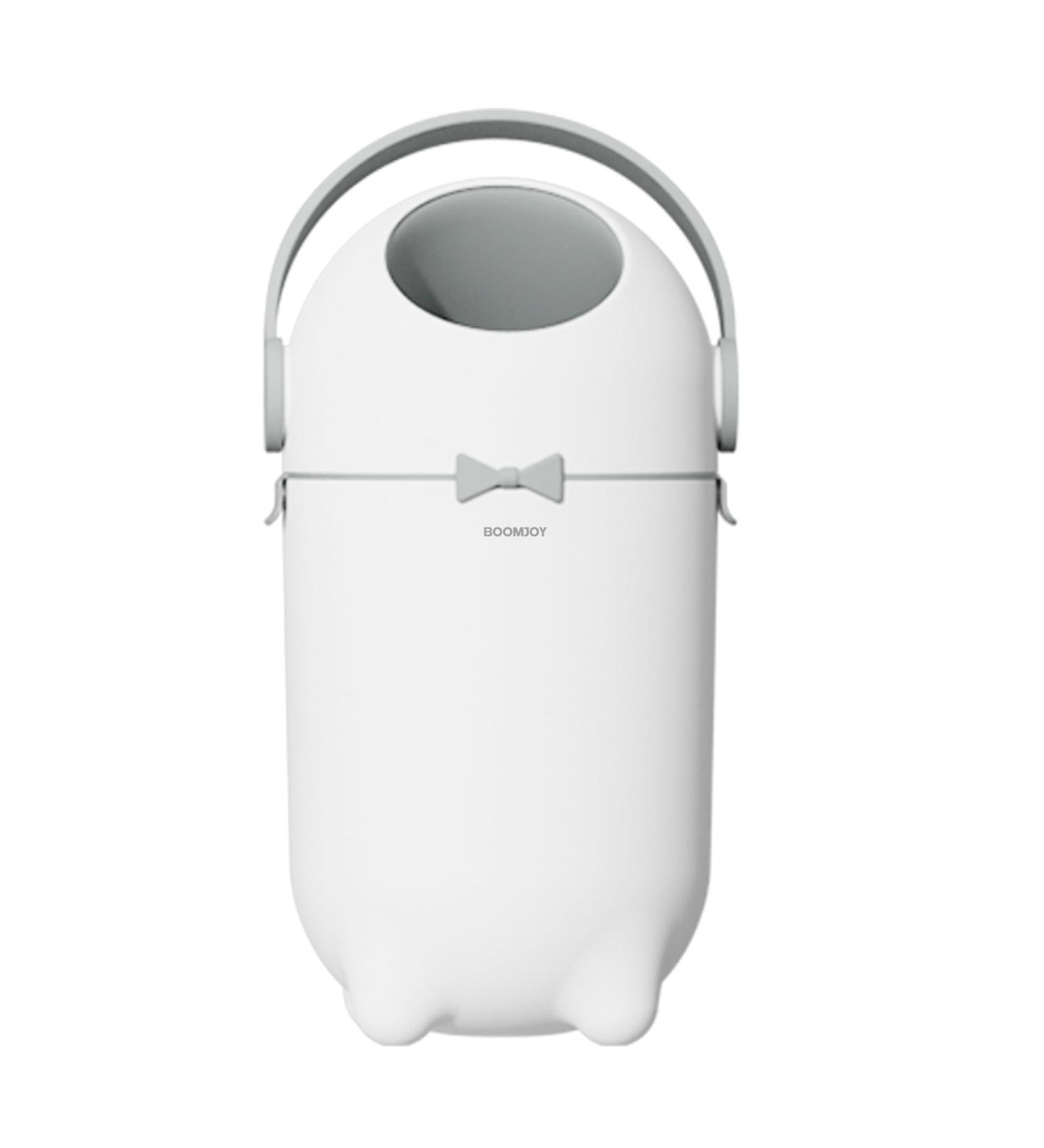 BOOMJOY Diaper Pail for Baby | Odor-Proof Cost-Effective Uses Normal Bags | White Baby Diaper Disposal - Buy Online on GoSupps.com