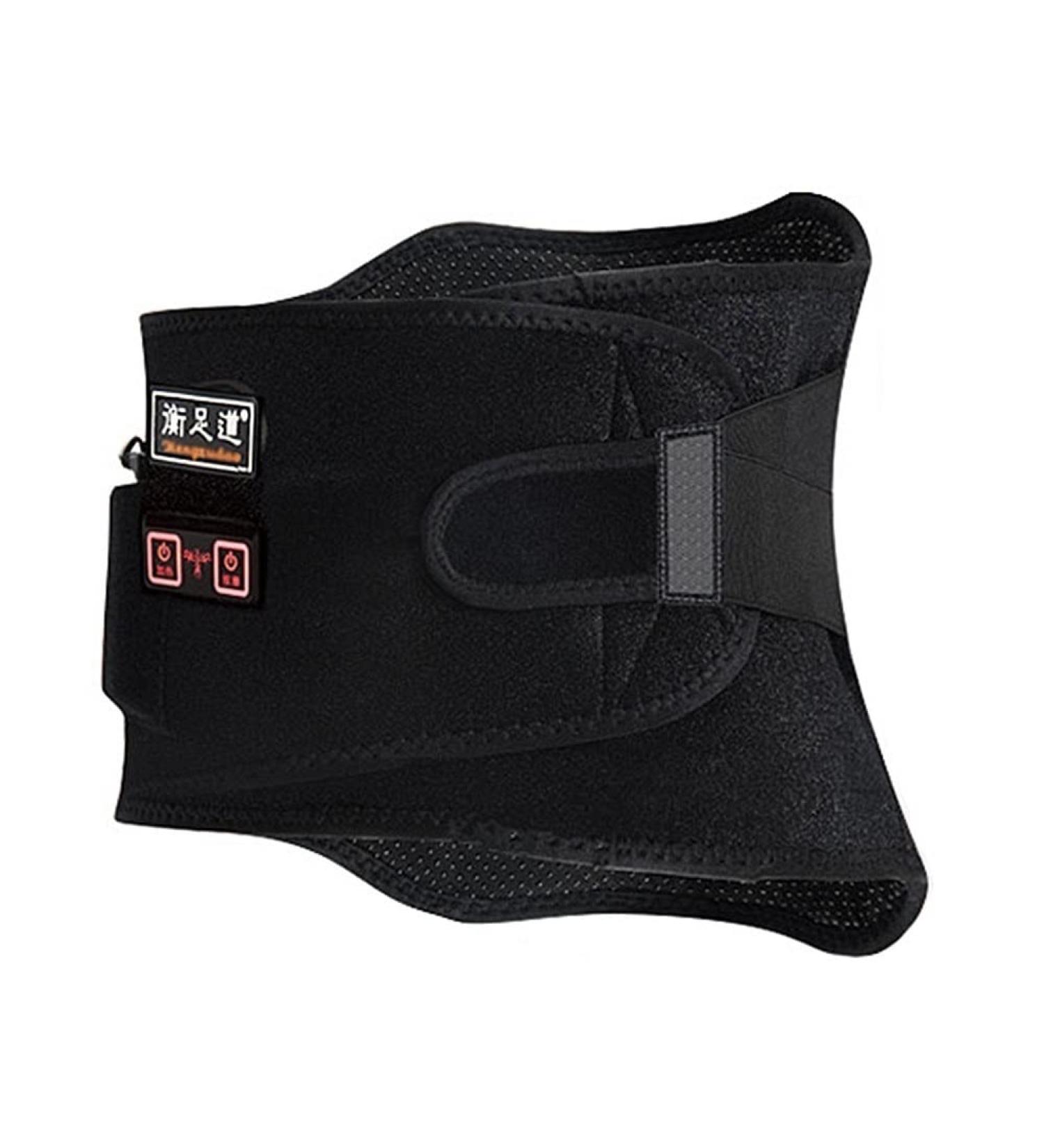 Tiiffy Lumber Brace Belt - Electrical Heating Vibration Massage Back Support for Sciatica & Herniated Disc Pain Relief - 110 cm for Men & Women - Buy Online on GoSupps.com