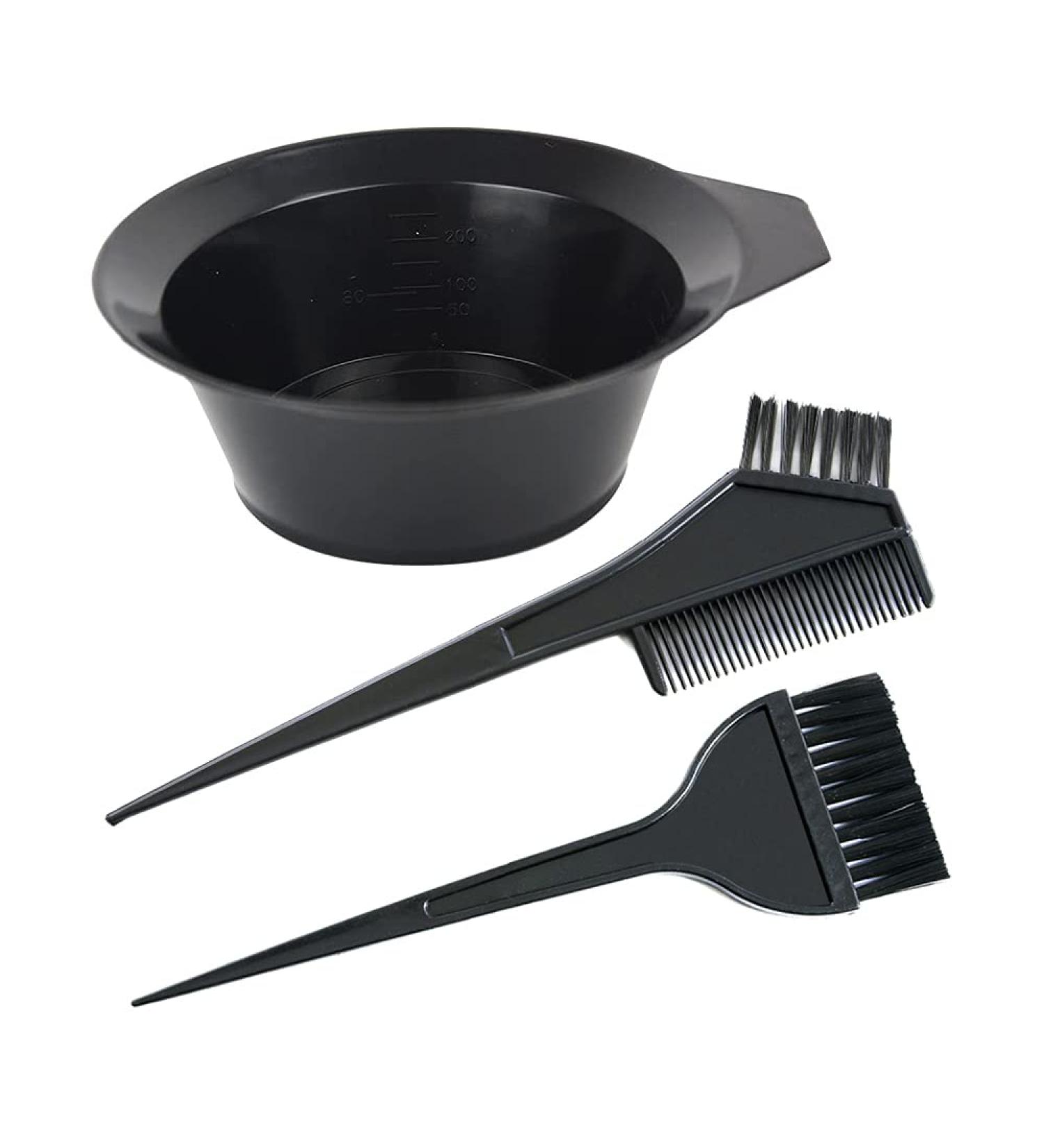 YANTAISIYU 3 Piece Hair Dyeing Set | Professional Hair Coloring Tools - Brush Bowl & Double-Sided Comb - Buy Online on GoSupps.com