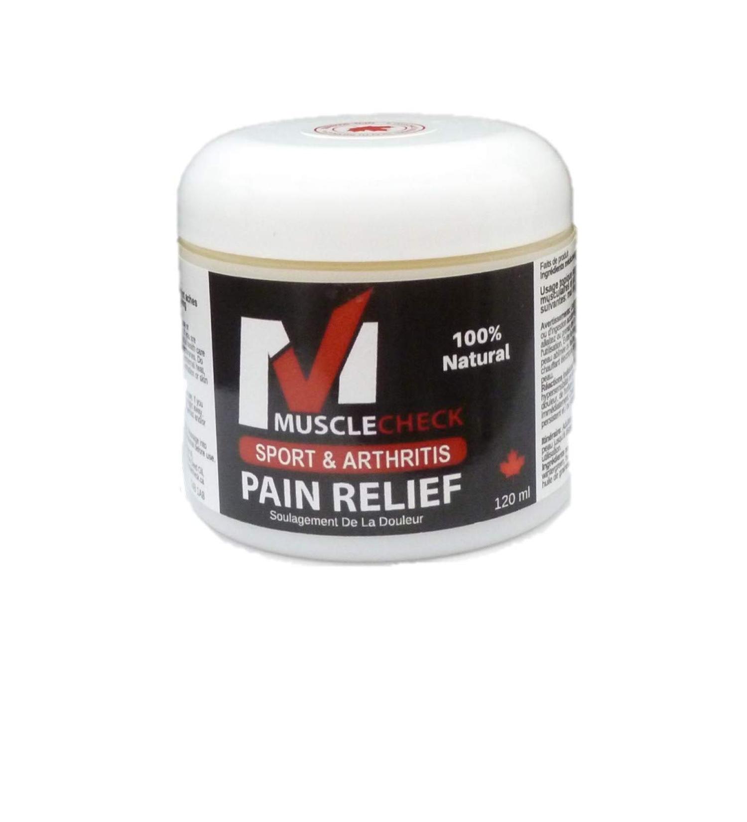 Muscle Check Sport & Arthritis Pain Relief 100% Natural Made with Pure Alberta Beeswax(120 ml) 120 ml (Pack of 1) - Buy Online on GoSupps.com