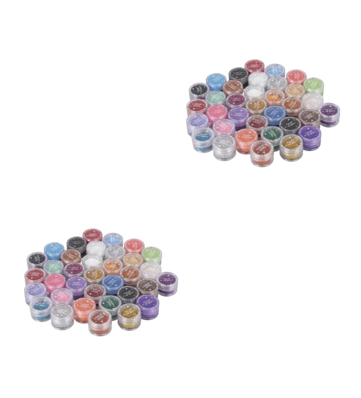 FOMIYES Eyeshadow Pigments 60 pcs Multi-colors Powder Eyeshadow Mineral Makeup Cosmetic Pearl Kit Shadow Loose Shimmer Dust - Buy Online on GoSupps.com