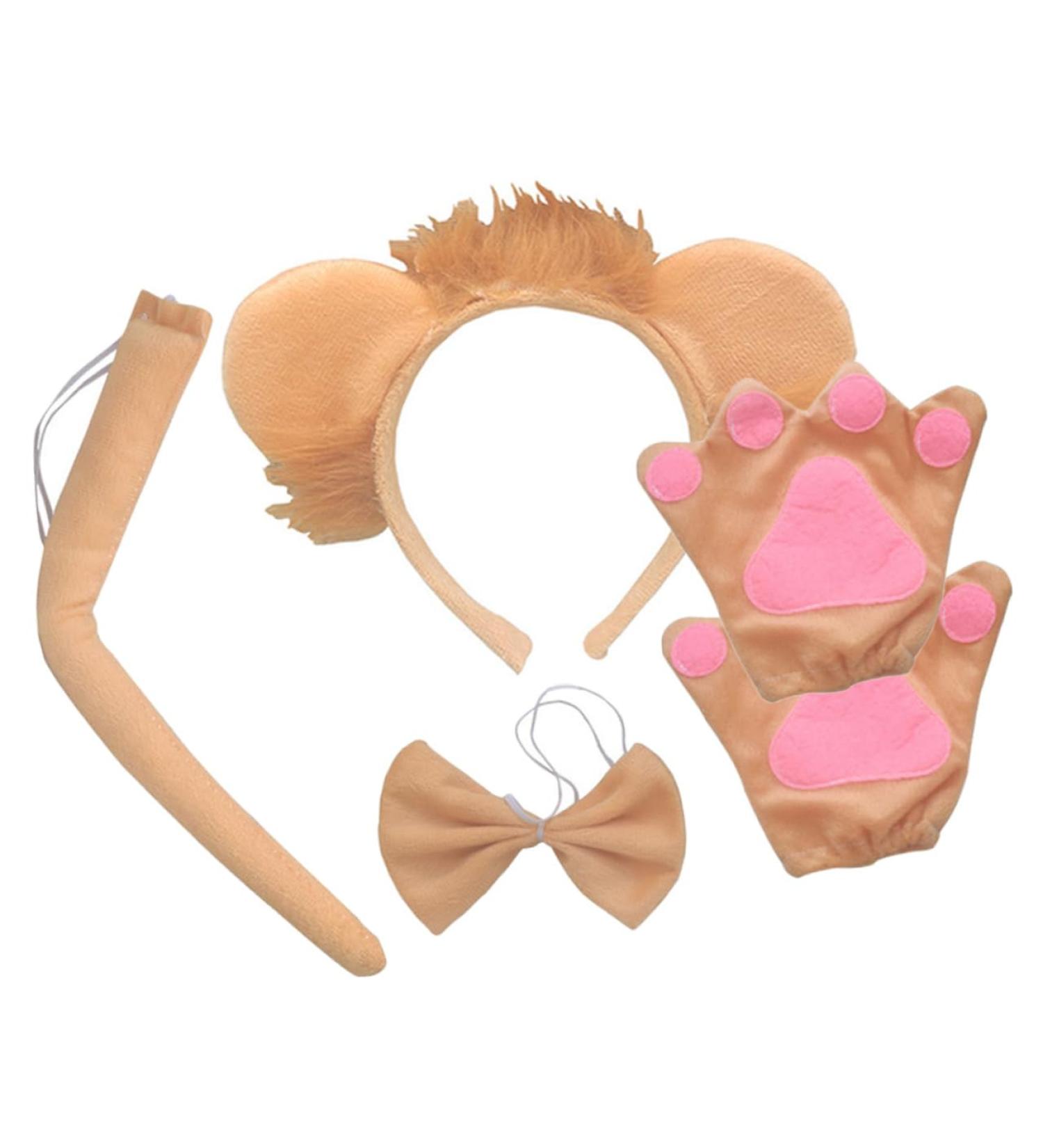 LIFKOME 1 Set Animal Headband Lion Creative Tail Lion Ears and Tail Lion Ear Headdress Unique Hair Decor Photo Props Cosplay Decor Accessory Cosplay Lion Tail Decor Decorative Headband - Buy Online on GoSupps.com