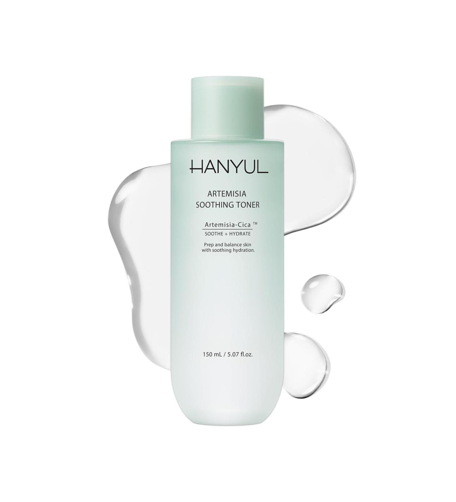 HANYUL Artemisia Soothing Toner with Centella Asiatica and Panthenol | Hydrating & Calming Facial Toner for Sensitized Skin Skin Prep Vegan 5.07 fl. oz. Cozy Green - Buy Online on GoSupps.com