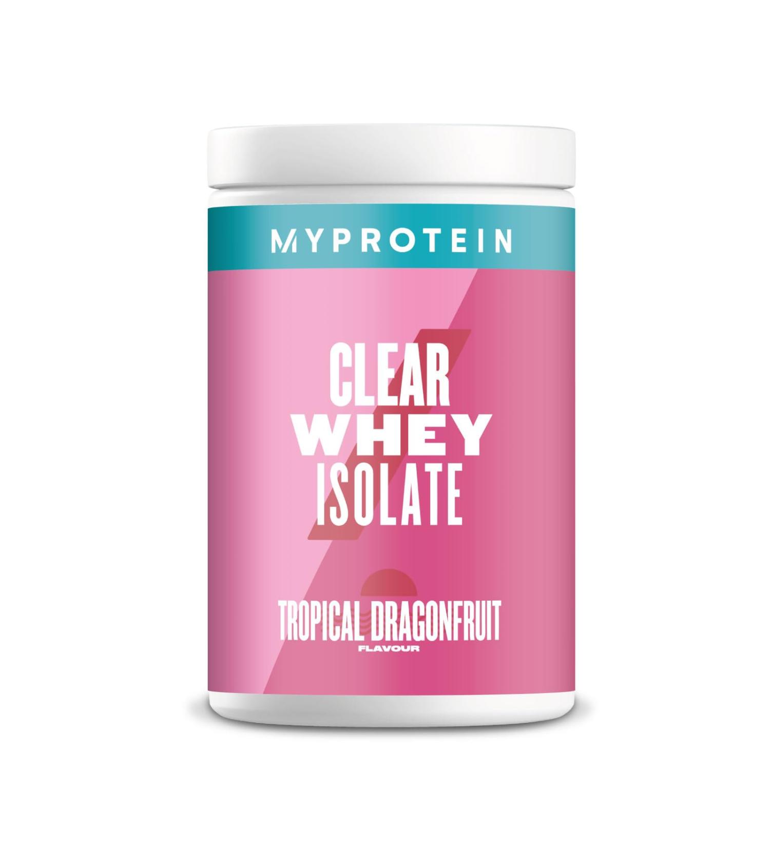 Myprotein Clear Whey Isolate Protein Powder - Tropical Dragenfruit - 500g - 20 Servings - Cool and Refreshing Whey Protein Shake Alternative - 20g Protein and 4g BCAA per Serving Dragonfruit 500 g (Pack of 1) - Buy Online on GoSupps.com