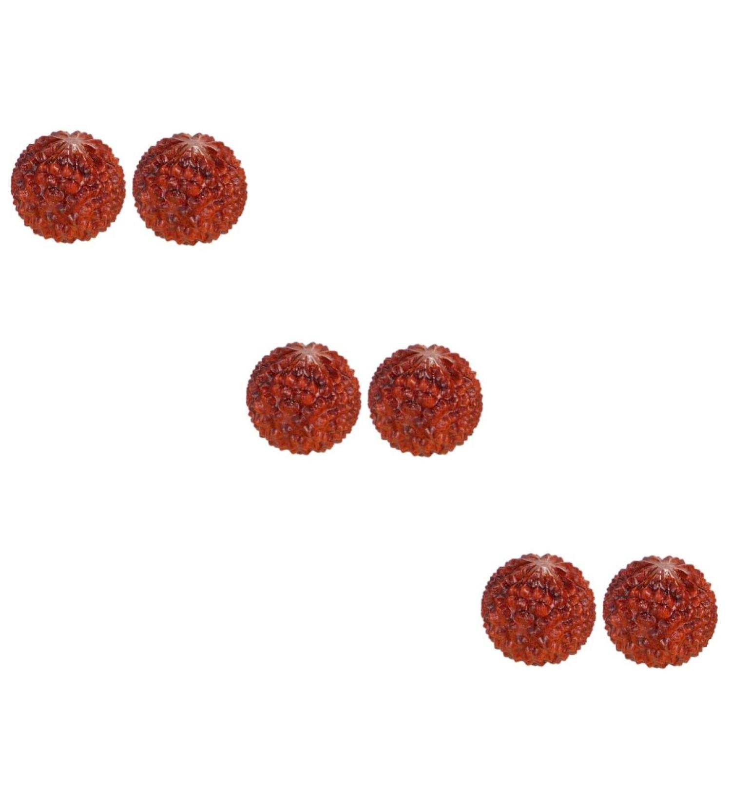 Gleavi 6-Pc Carved Wooden Finger Massage Rings & Acupressure Balls - Stress Relief Massage Toys & Desktop Decoration - Buy Online on GoSupps.com