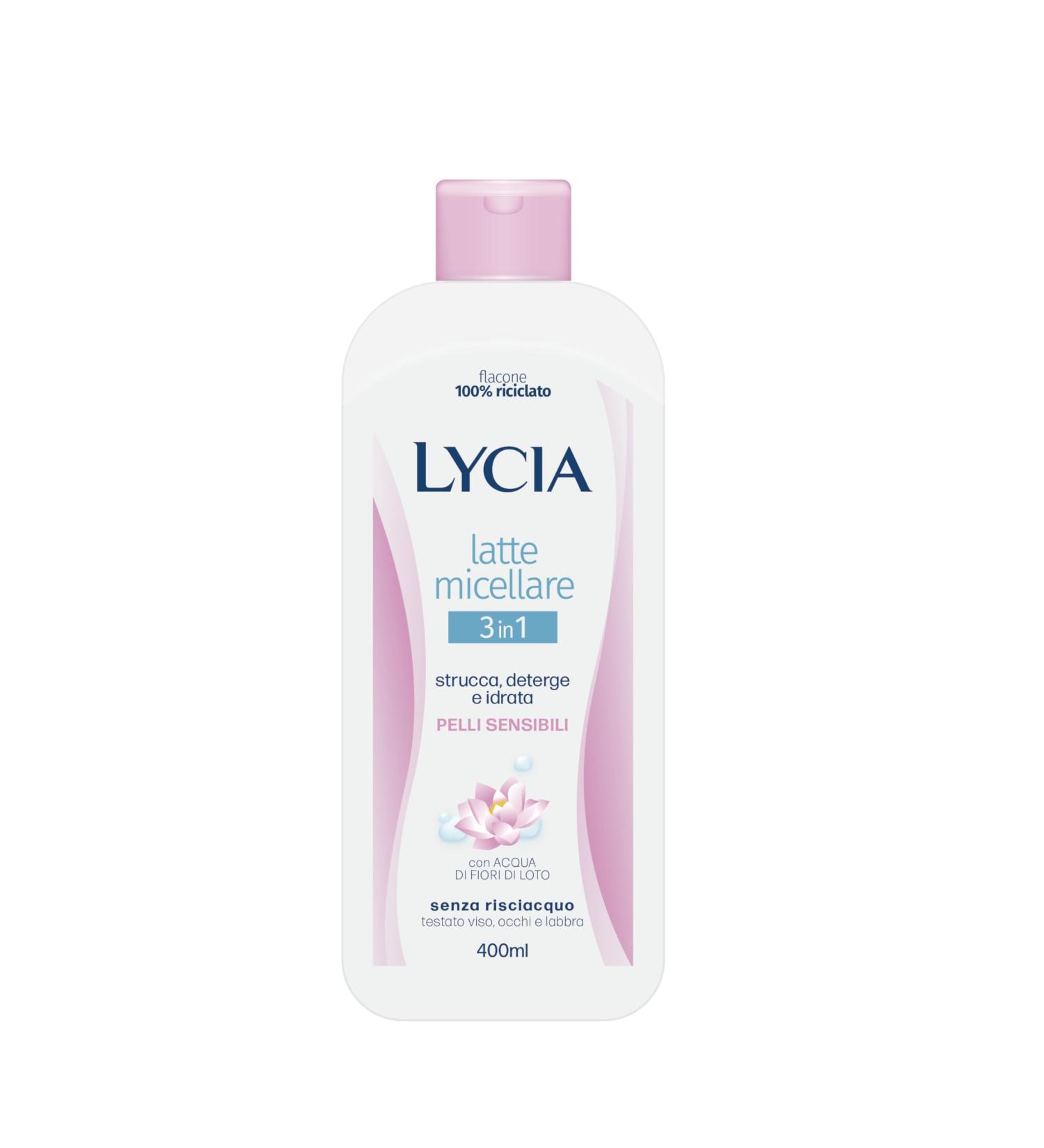Sodalco Lycia Micellare 3in1 with lotus flower for face eyes and lips 400 ml - Buy Online on GoSupps.com