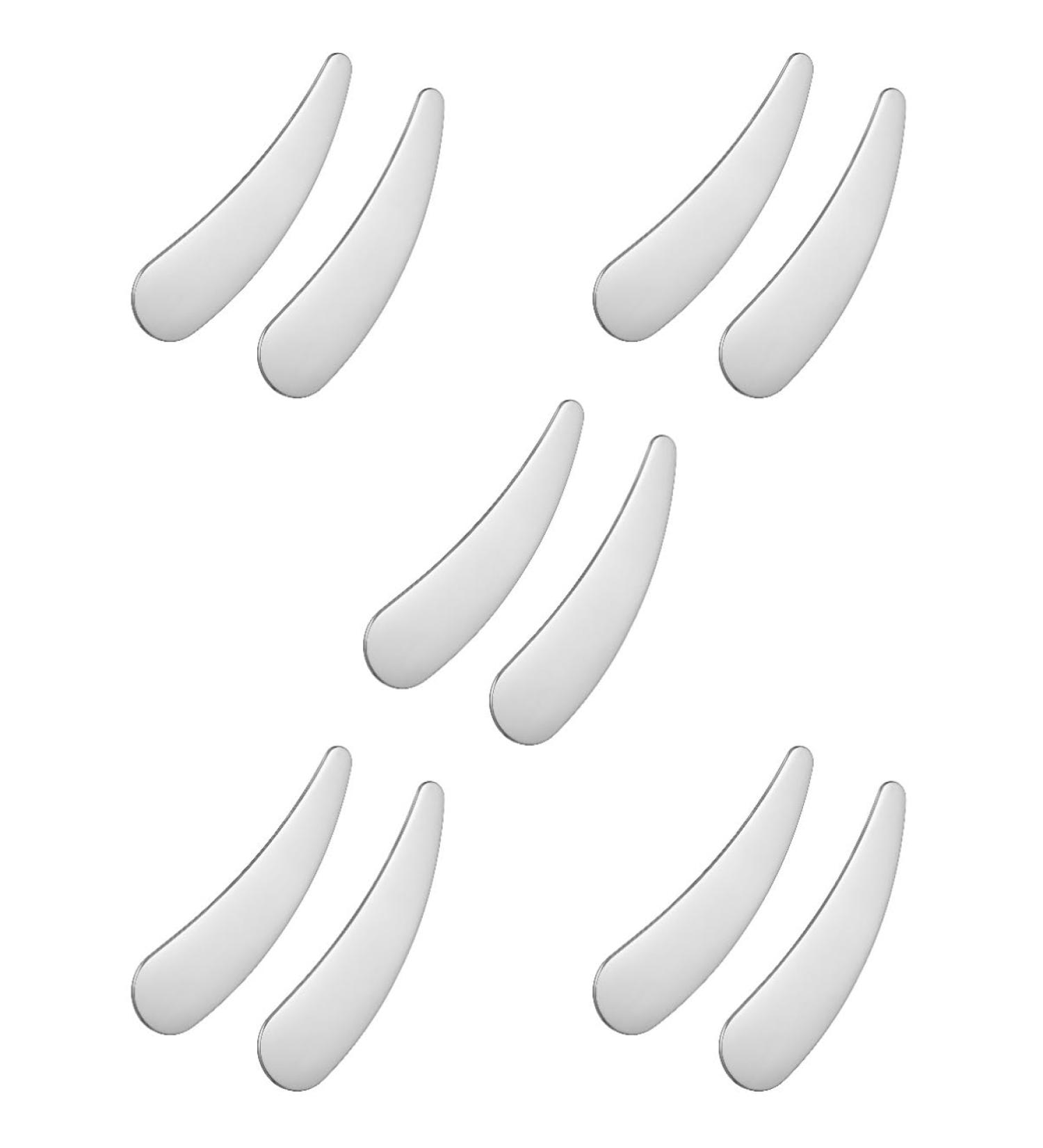 OHPHCALL 10 Pcs Cosmetic Spatula Mini Spatula Face Spatula Facial Spatula Metal Makeup Spatula Cosmetics Spatulas Reusable Face Cream Scoop Makeup Scoop Spatula Lip Balm Spatula 1 g (Pack of 1) As Shownx5pcs - Buy Online on GoSupps.com