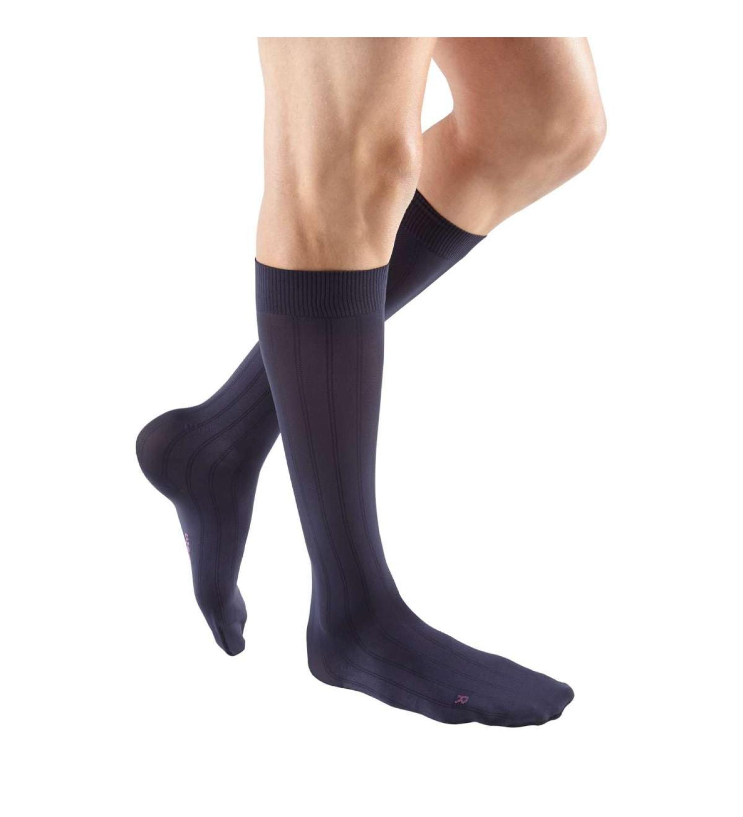 Mediven for Men Classic Compression Stockings 30-40 mmHg - Calf-High Closed Toe Navy Blue III-Tall | International Shipping - Buy Online on GoSupps.com