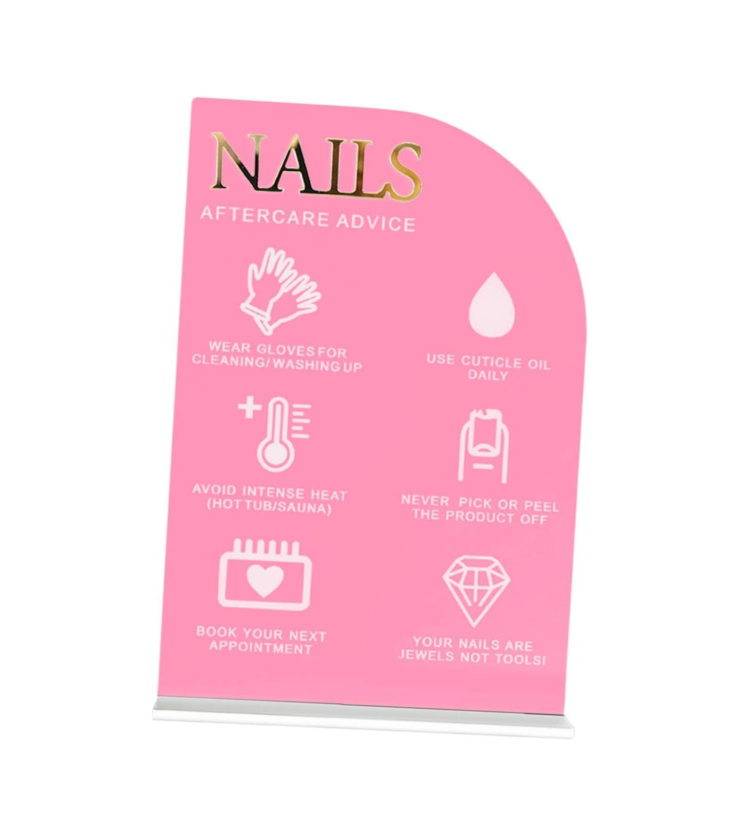JAYIOLA Nail Art Display Board Acrylic Portable Manicure Display for Nail Art Tool - Buy Online on GoSupps.com