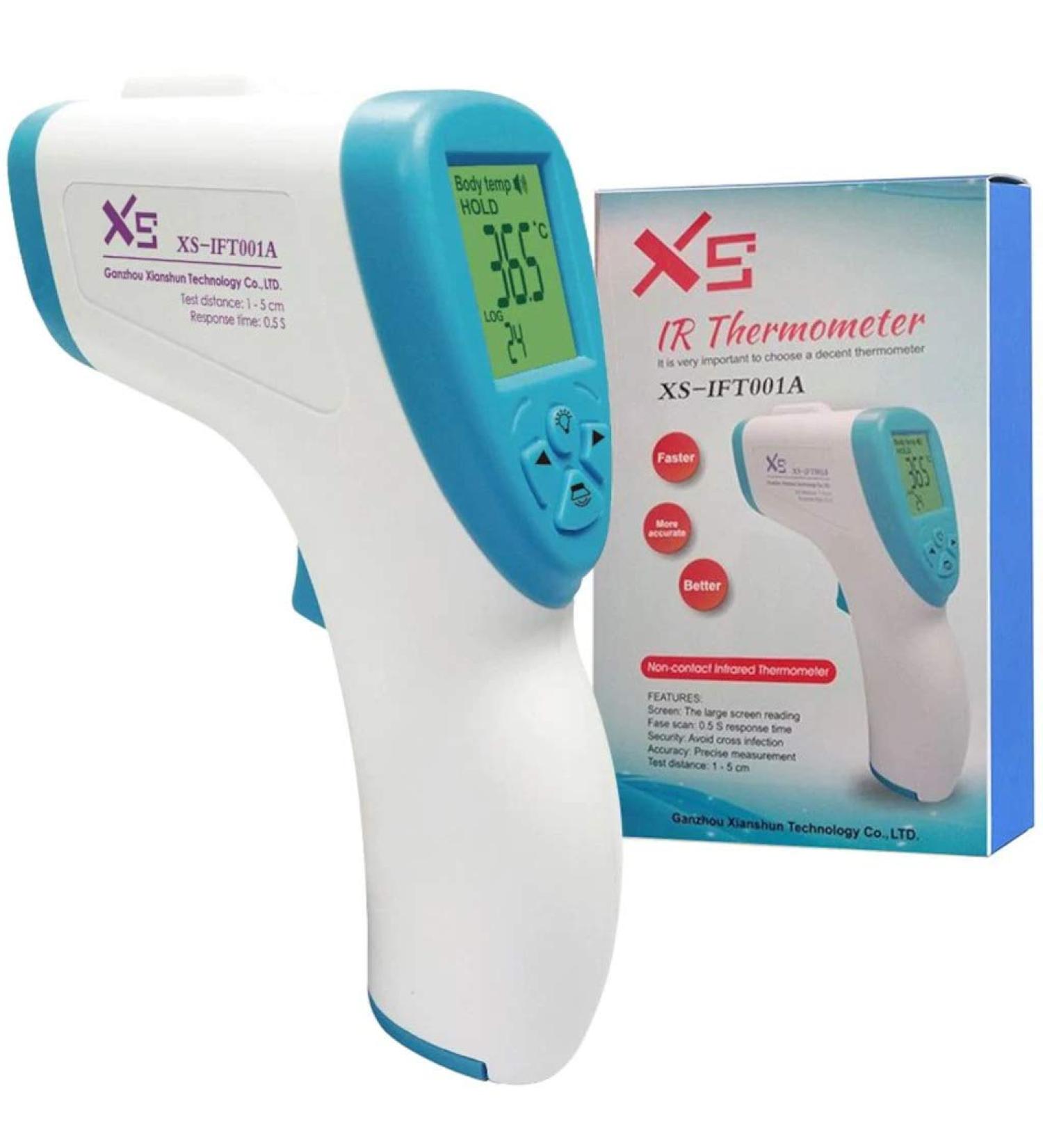 Contactless Digital Infrared Forehead Thermometer for Babies & Adults - Instant Measurement Fever Alarm | Fieberthermometer - Buy Online on GoSupps.com