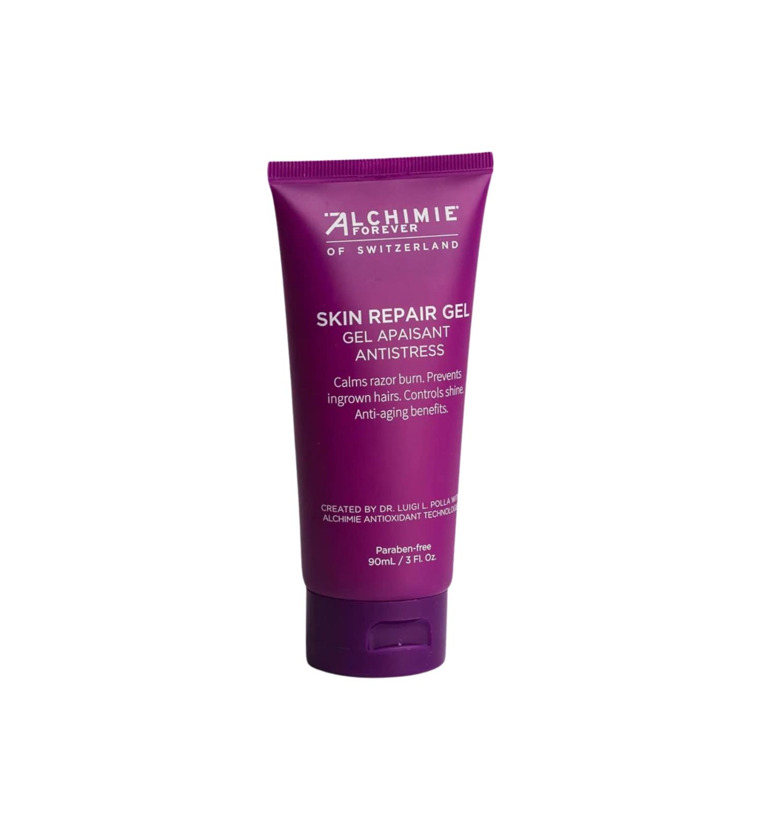 Alchimie Forever Skin Repair Gel - Oil Free Post Shave Care with Rosemary & Turmeric | Soothing Restorative Anti-Aging Benefits | Reduces Ingrown Hairs | 3 fl oz - Shop Internationally - Buy Online on GoSupps.com