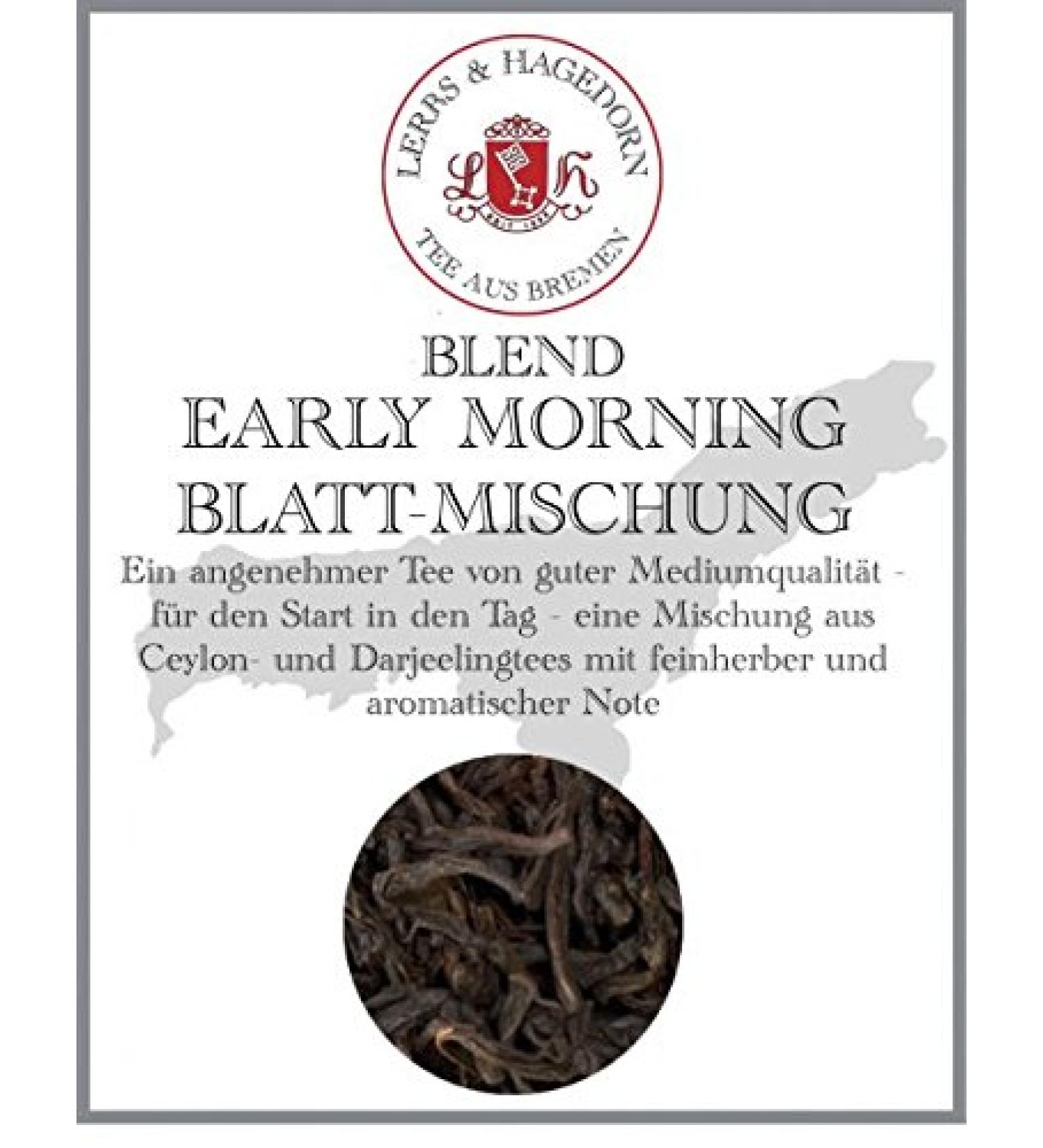Lerbs & Hagedorn Lerbs & Hagedorn Early Morning Tea Black Tea Blend | Aromatic sparkling astringent Approx. 2 kg (162 litres)