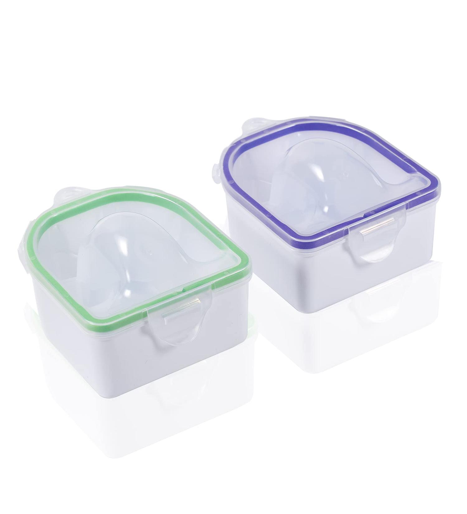 2pcs Nail Soaking Bowl Set - Professional Acrylic & Dip Powder Remover - Home Salon Spa Manicure Supplies - Buy Online on GoSupps.com