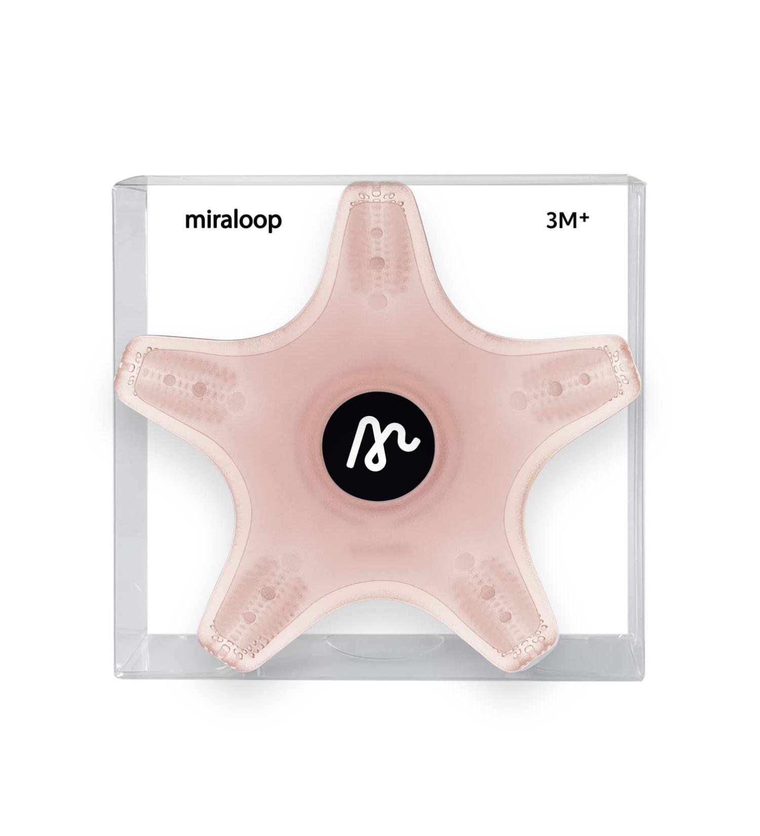 Miraloop Starfish Baby Bite Ring - Food-Safe Silicone Teether for Sore Gums | 3 Months+ - Buy Online on GoSupps.com