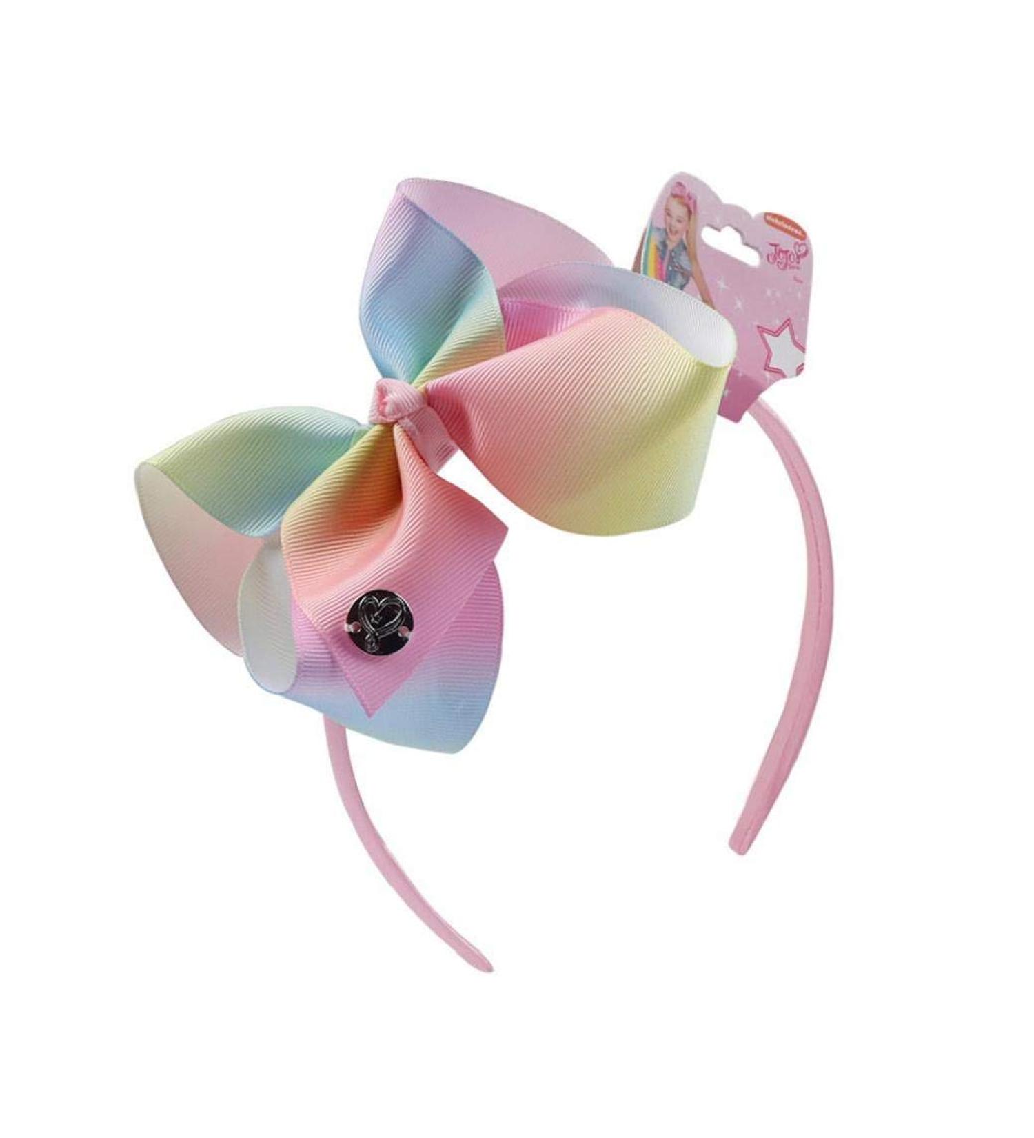 Rainbow Printed Hair Bow Hairband for Girls Boutique Handmade Headbands Kids Unicorn Ribbon Hair Accessories - Buy Online on GoSupps.com