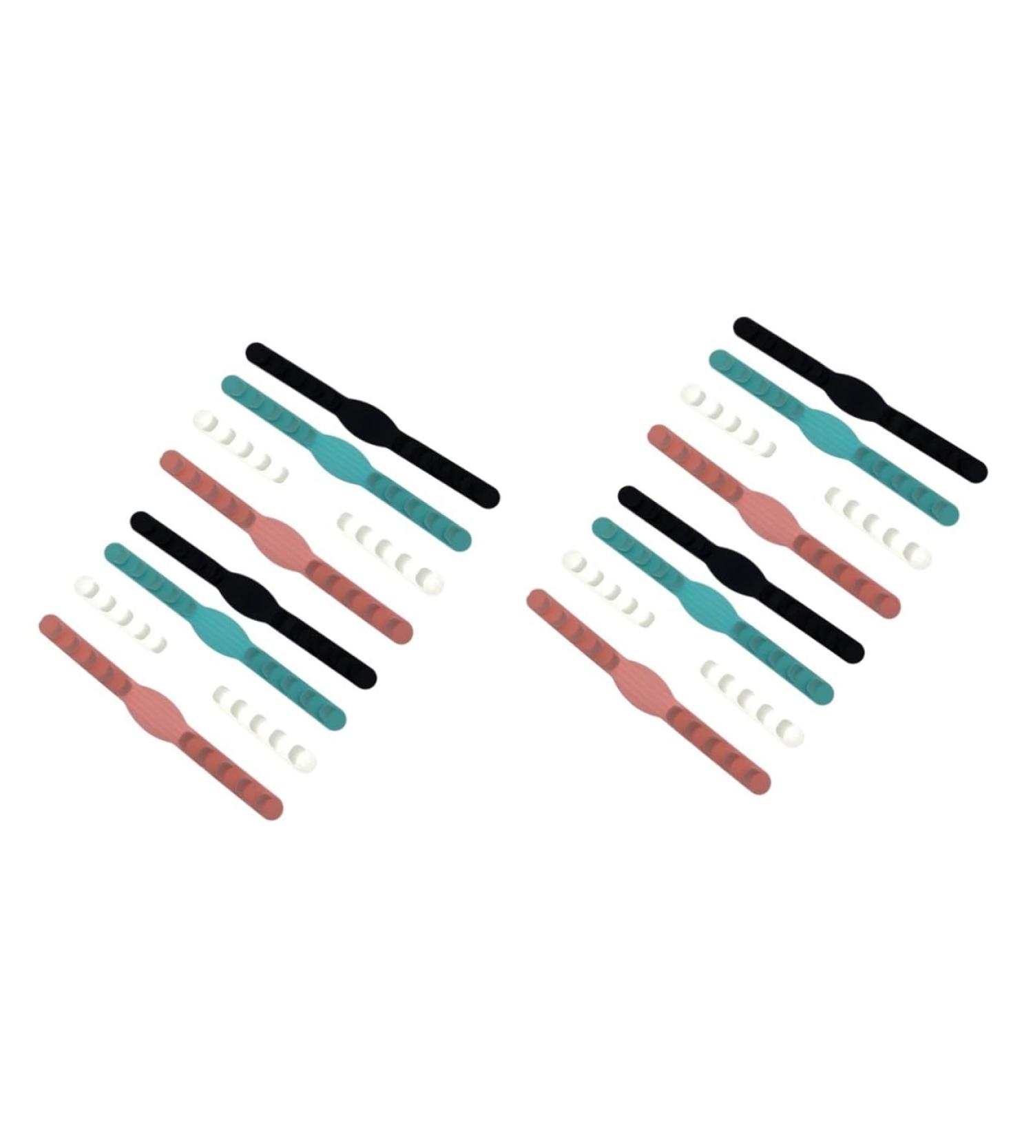 Fomiyes 16-Pack Adjustable Mask Ear Loop Hooks - Comfortable Mask Strap Extenders for Men & Women - Gift for Friends - 16x1.5cm - Buy Online on GoSupps.com